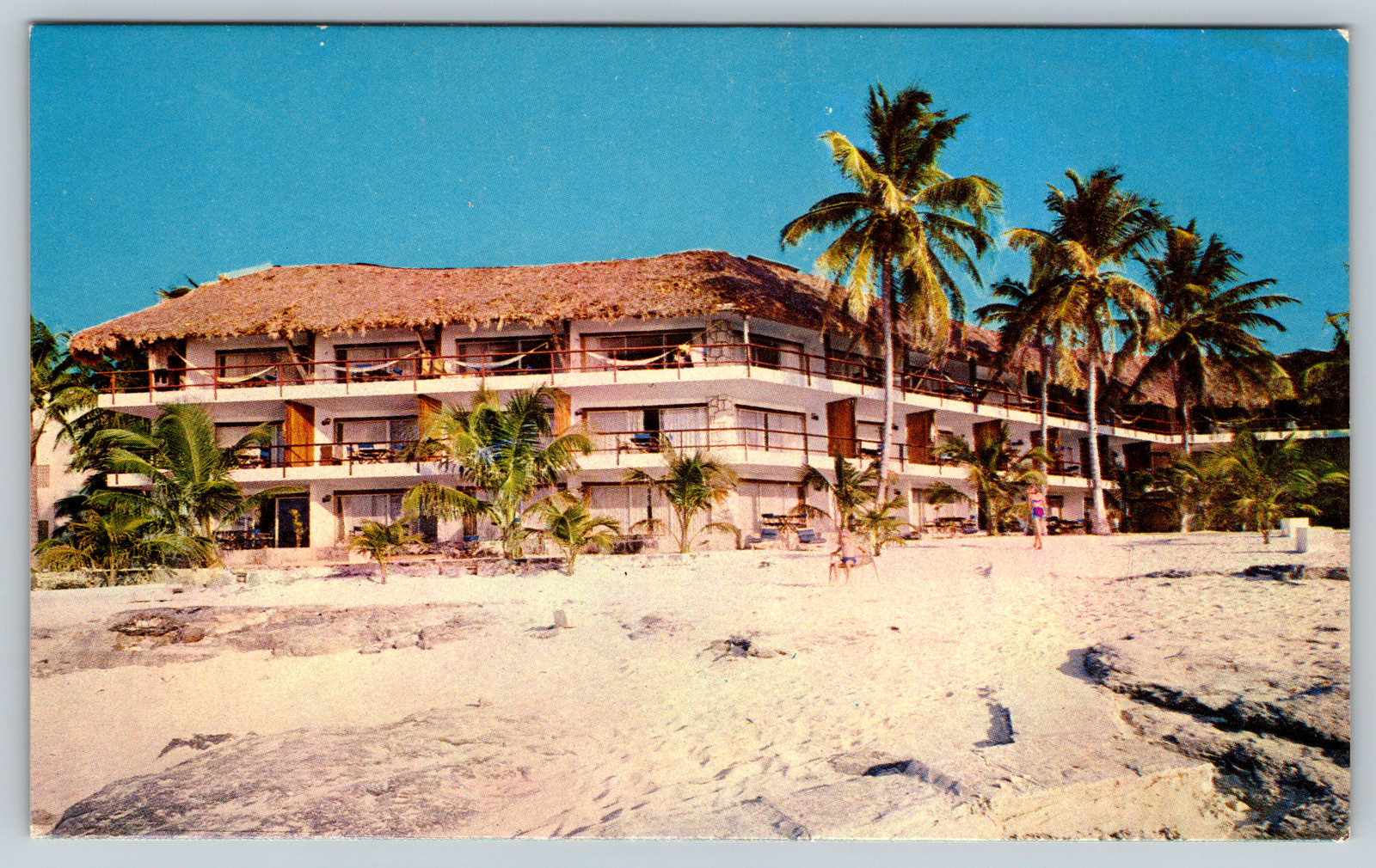 c1960s Hotel Cozumel Caribe Cozumel Q. Roo Mexico Vintage Postcard