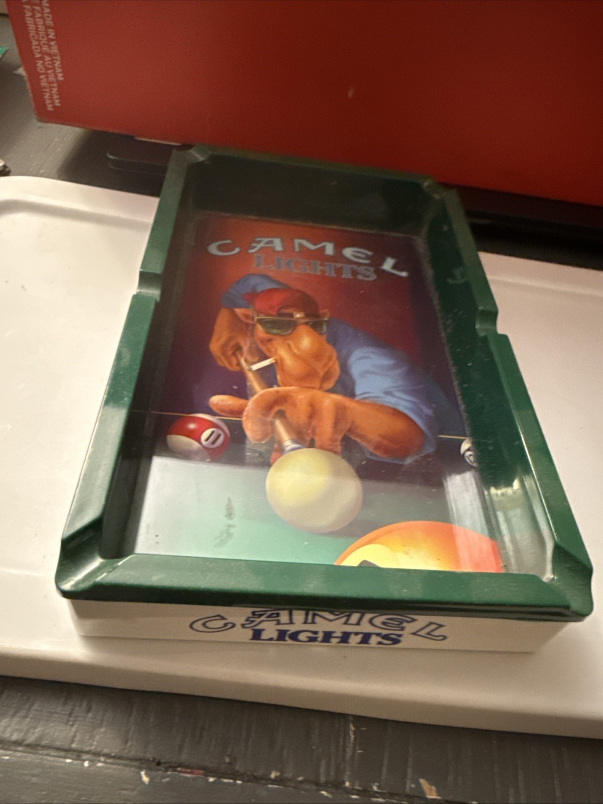 Vintage 1992 Joe Camel Lights Plastic Ash Tray Vintage 1992 Joe Camel Lights Plastic Ash Tray