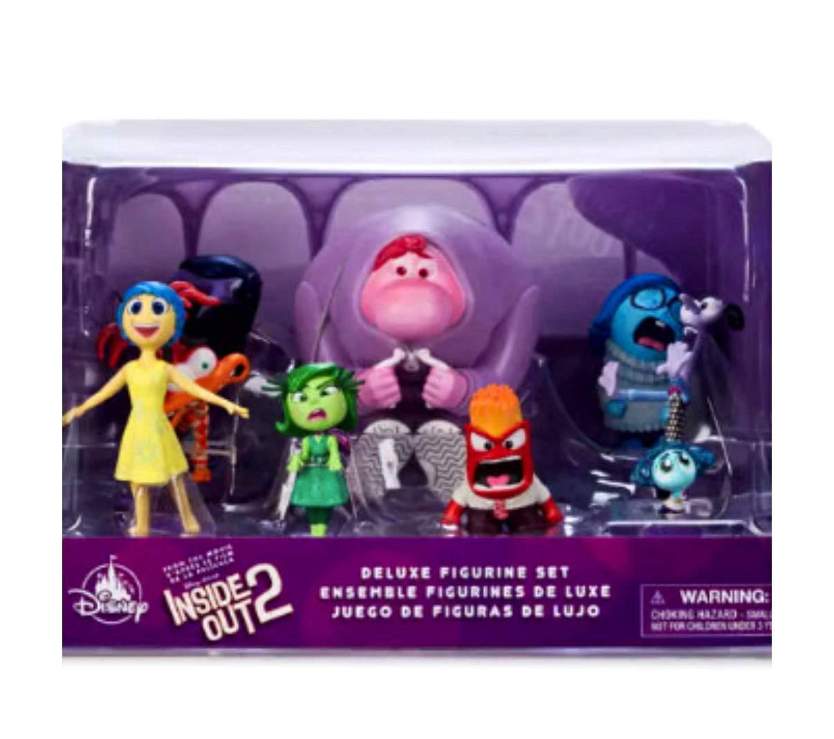 Disney Pixar Inside Out 2 Deluxe Figurine Set w/ Joy, Sadness, Disgust Disney Pixar Inside Out 2 Deluxe Figurine Set w/ Joy, Sadness, Disgust