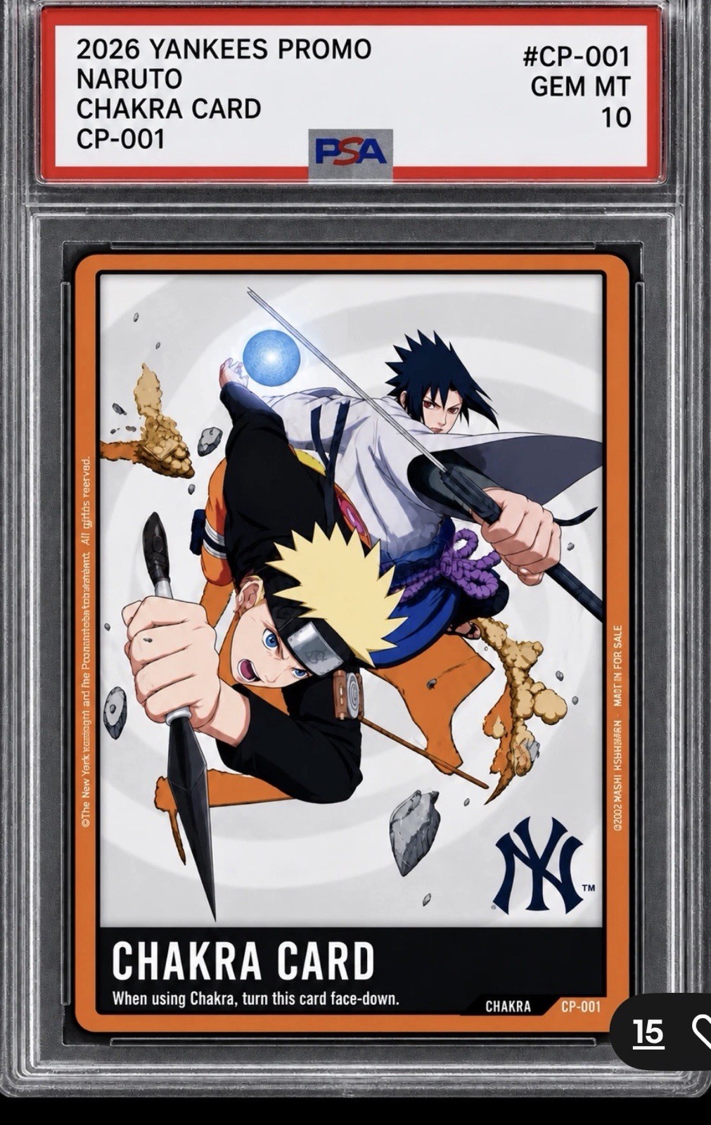 Pre order a PSA 10 of the limited edition Naruto Yankees card