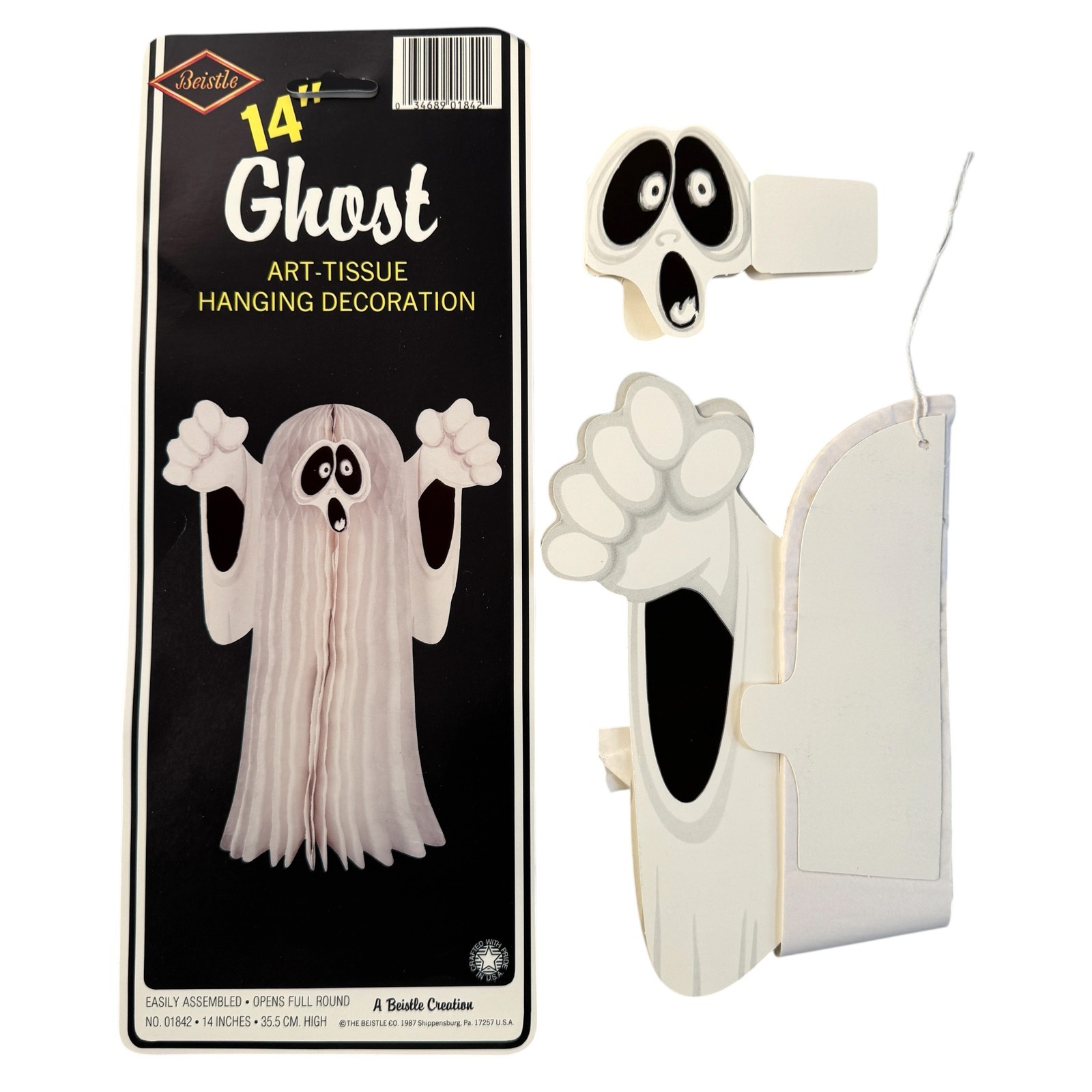 Beistle Art-Tissue Ghost Hanging Decoration 14\