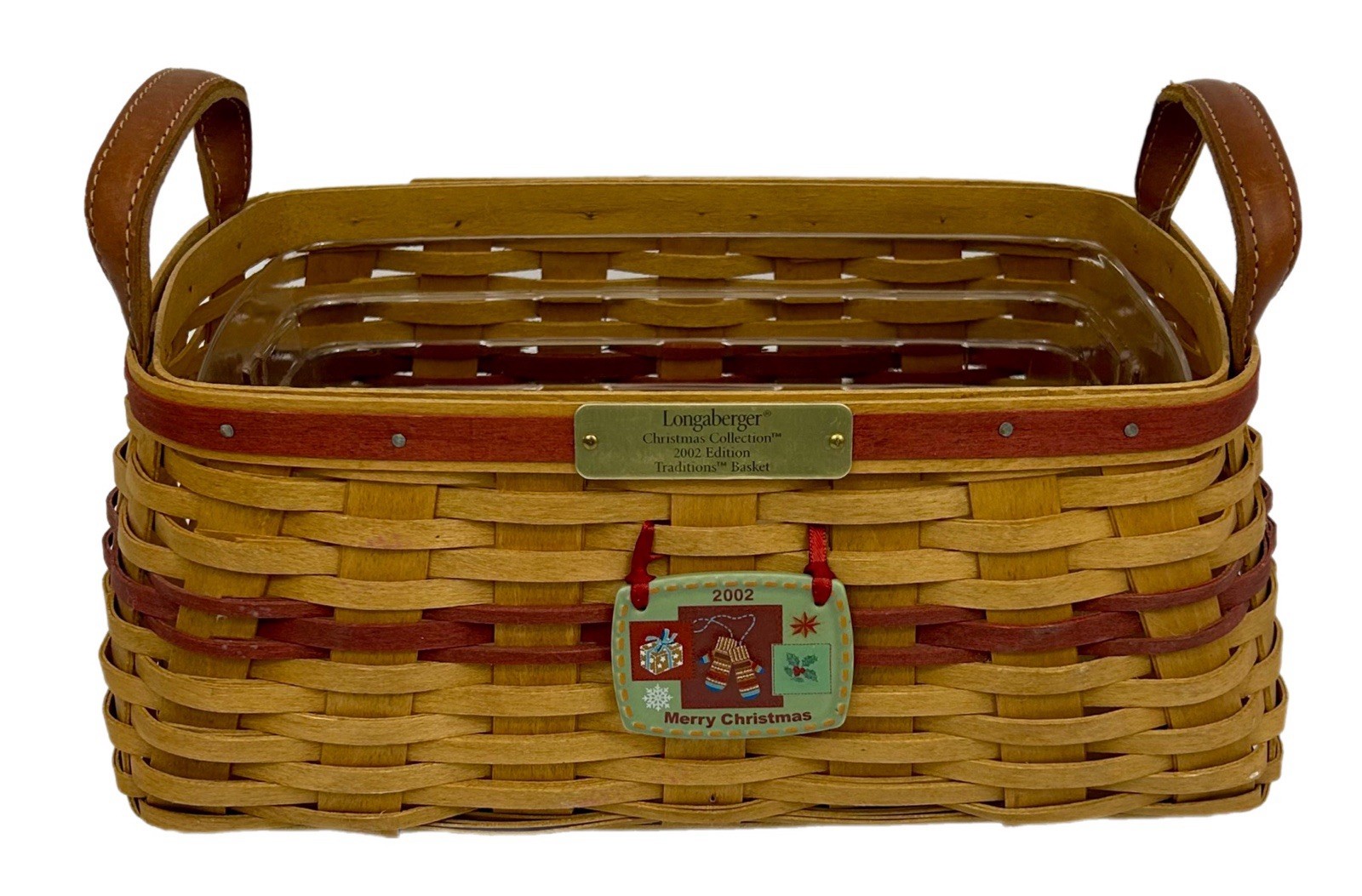 Longaberger Traditions Christmas Basket 2002, Protector, Tie-on