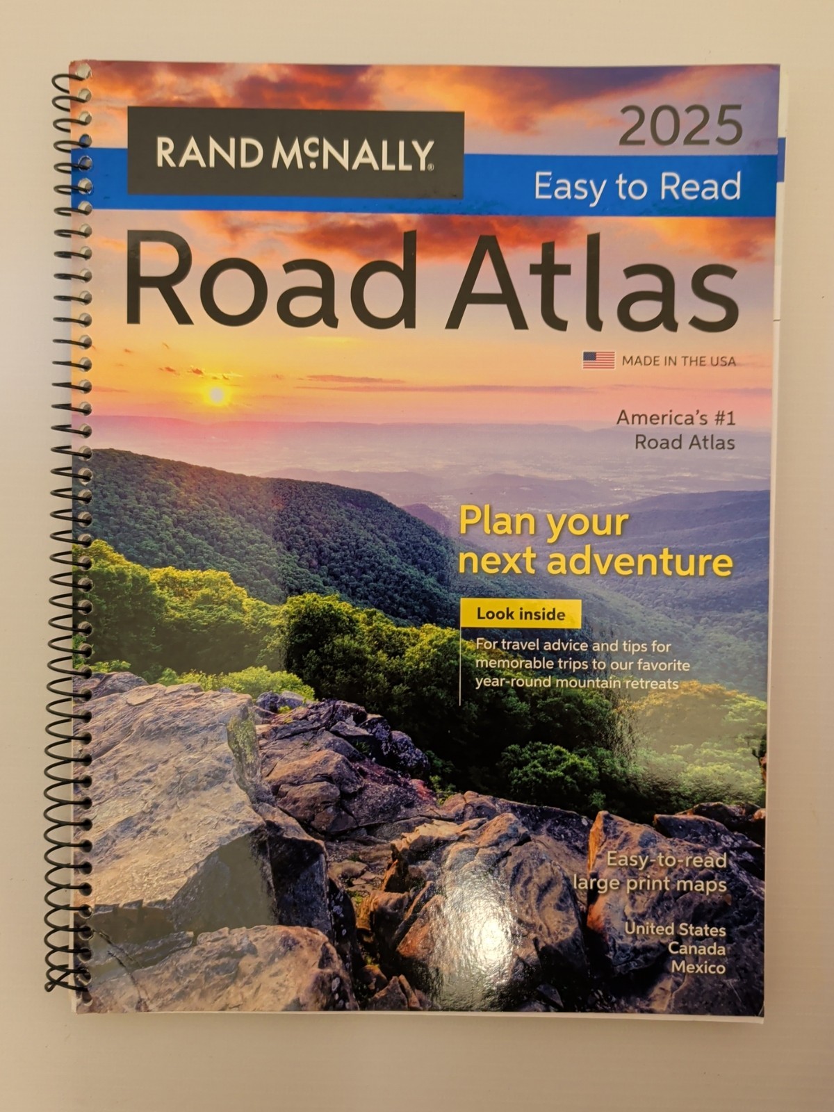 Rand McNally Road Atlas 2025: U.S. Canada Mexico, Spiral-Bound Easy To Read Rand McNally Road Atlas 2025: U.S. Canada Mexico, Spiral-Bound Easy To Read