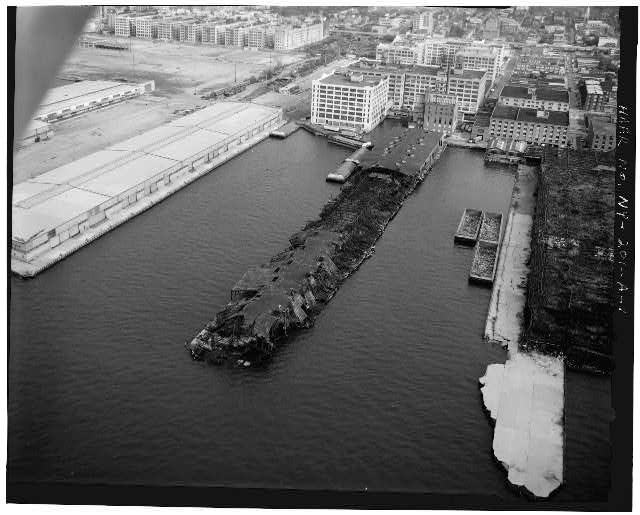 Photo:Brooklyn New York 1910s Bush Terminal Pier Aerial View Harbor