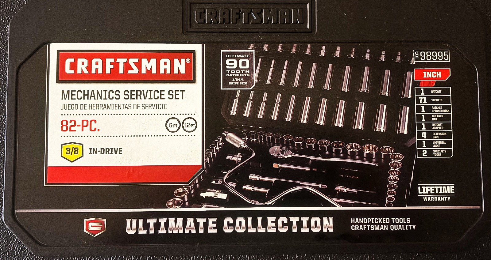 NOS RARE SEARS CRAFTSMAN ULTIMATE COLLECTION SAE 82 Pc. Mech Service Set #98995