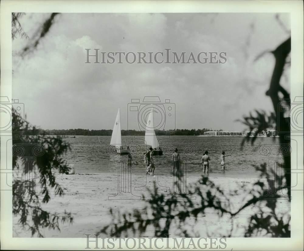 1972 Press Photo Guests at the water-oriented recreation at Walt Disney World