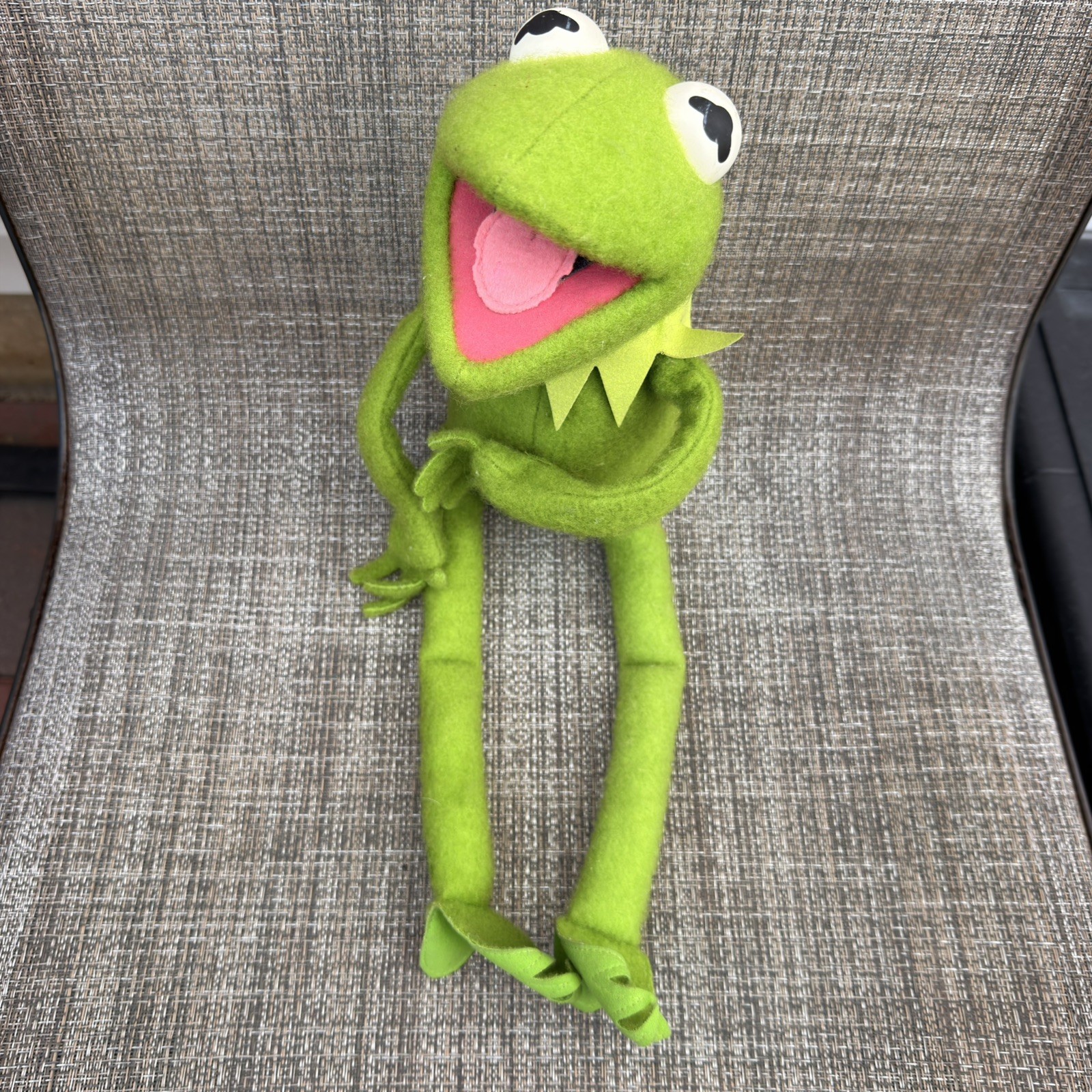 Vintage 1976 KERMIT THE FROG #850 Jim Henson MUPPET DOLL Fisher Price Plush Toy 