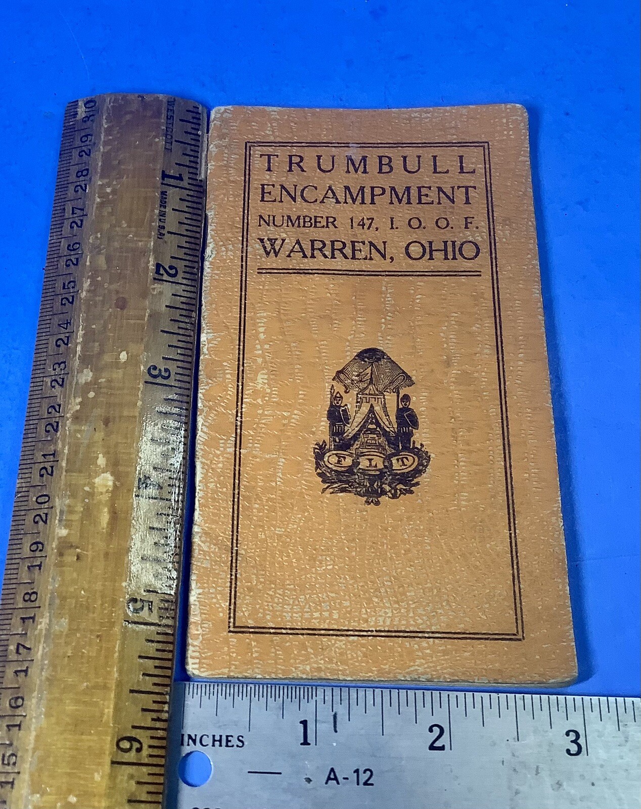 1912 Trumbull Encampment Number 147, I.O.O.F Warren, Oh. By-Laws Unused Complete