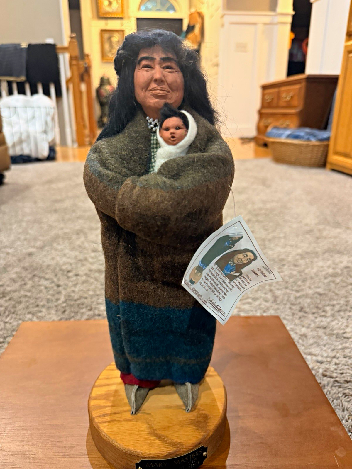Mary Masters Native American Potawatomi Art Doll Mother & Baby Sculpture 14 Mary Masters Native American Potawatomi Art Doll Mother & Baby Sculpture 14