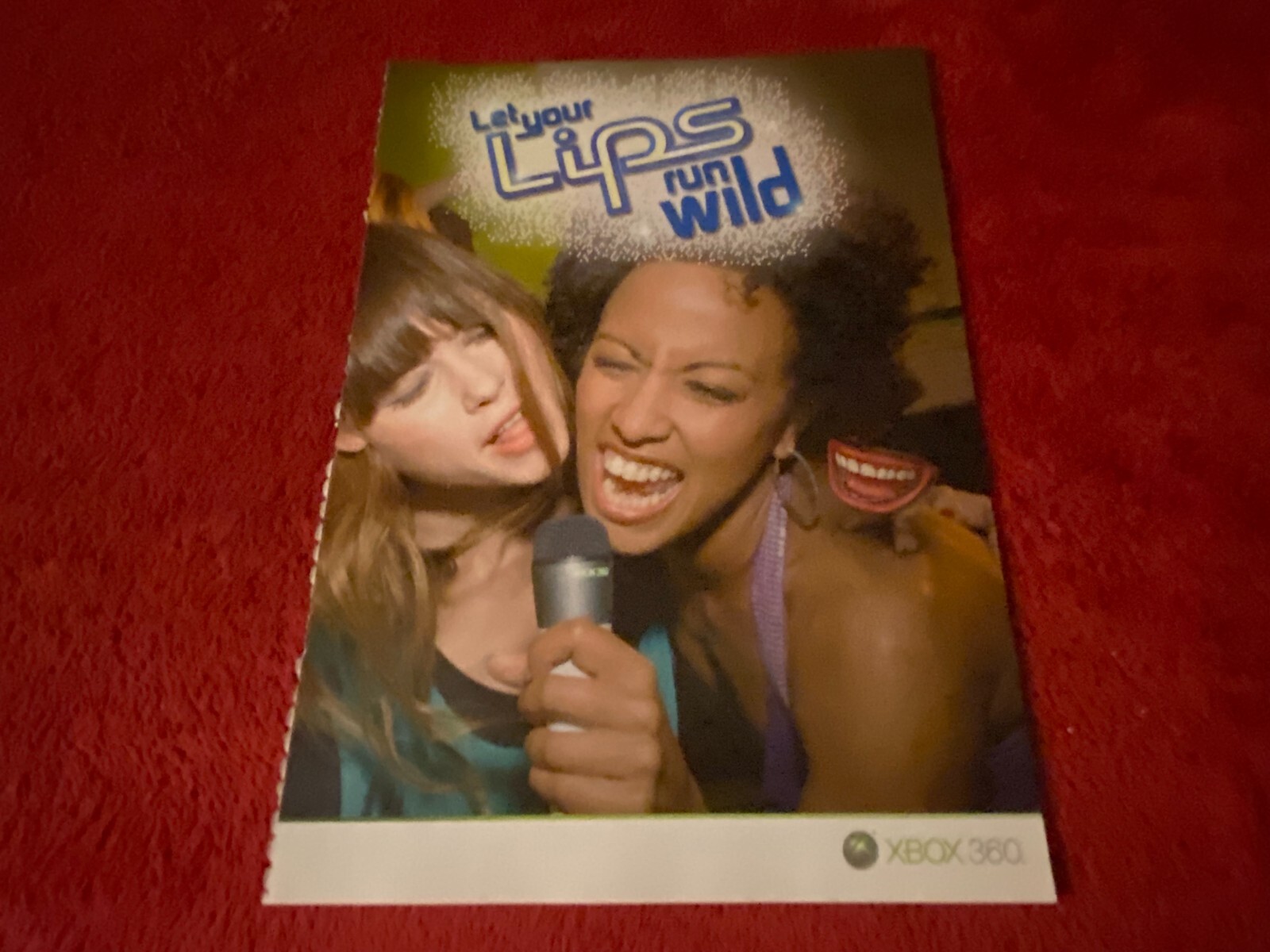 PAD56 2 PAGE GAME ADVERT 12X18 LIPS XBOX 360