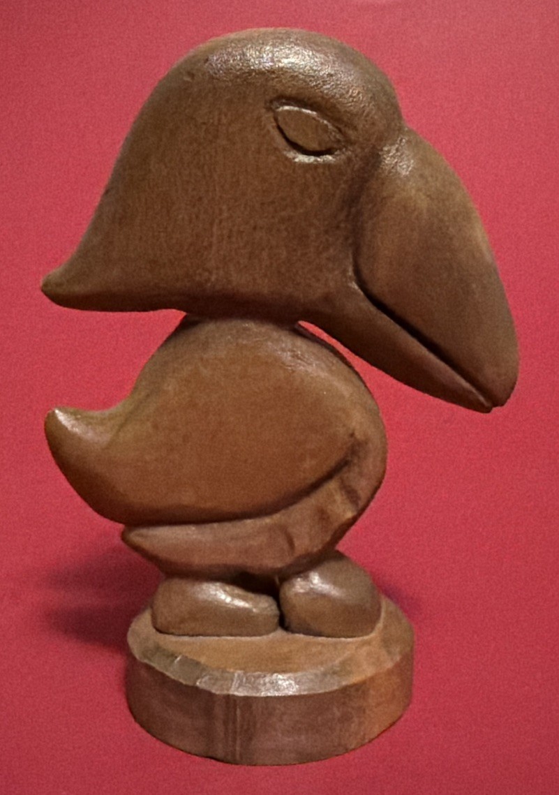 Vintage Kansas University Jayhawk Folk Art Wooden Paperweight Collectible KU KS Vintage Kansas University Jayhawk Folk Art Wooden Paperweight Collectible KU KS