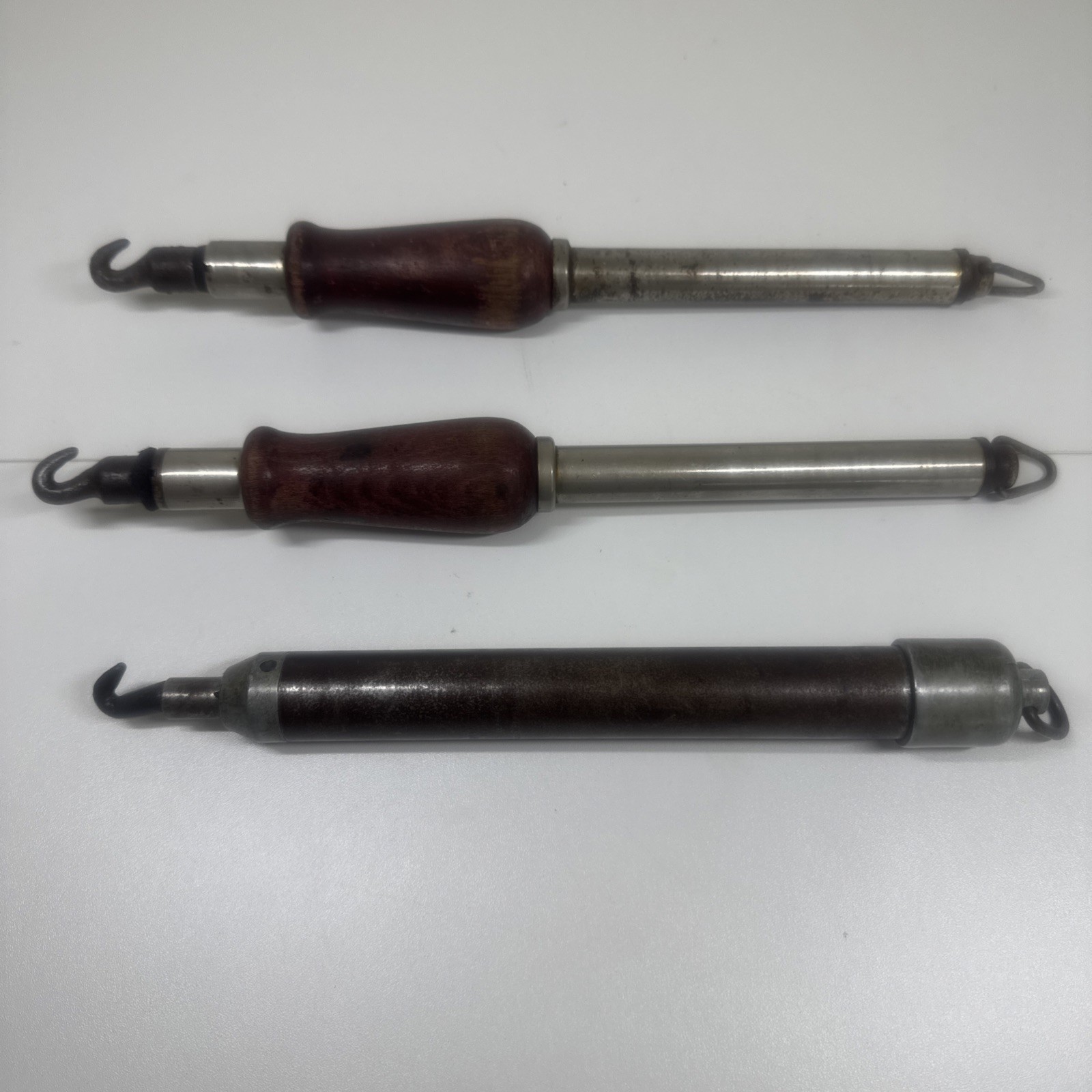 Lot of 3 Antique Mechanical Wire Twister Tools - Germany - Ratcheting Tool Lot of 3 Antique Mechanical Wire Twister Tools - Germany - Ratcheting Tool