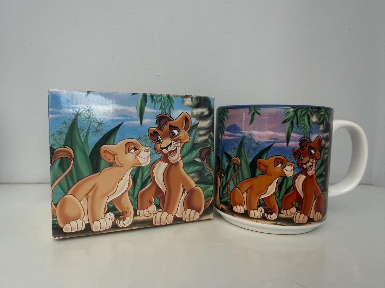 Disney Store Exclusive Lion King 2 Simba’s Pride Vintage 90s Mug Kiara Kovu NEW
