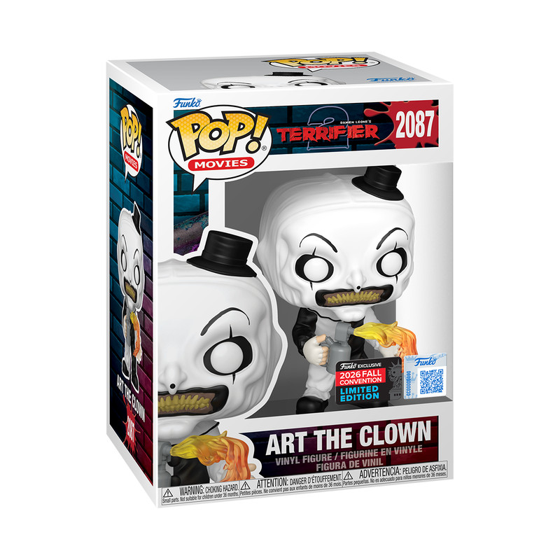 Funko POP Terrifier Art the Clown Flamethrower NYCC 2026 Exclusive Horror Fall