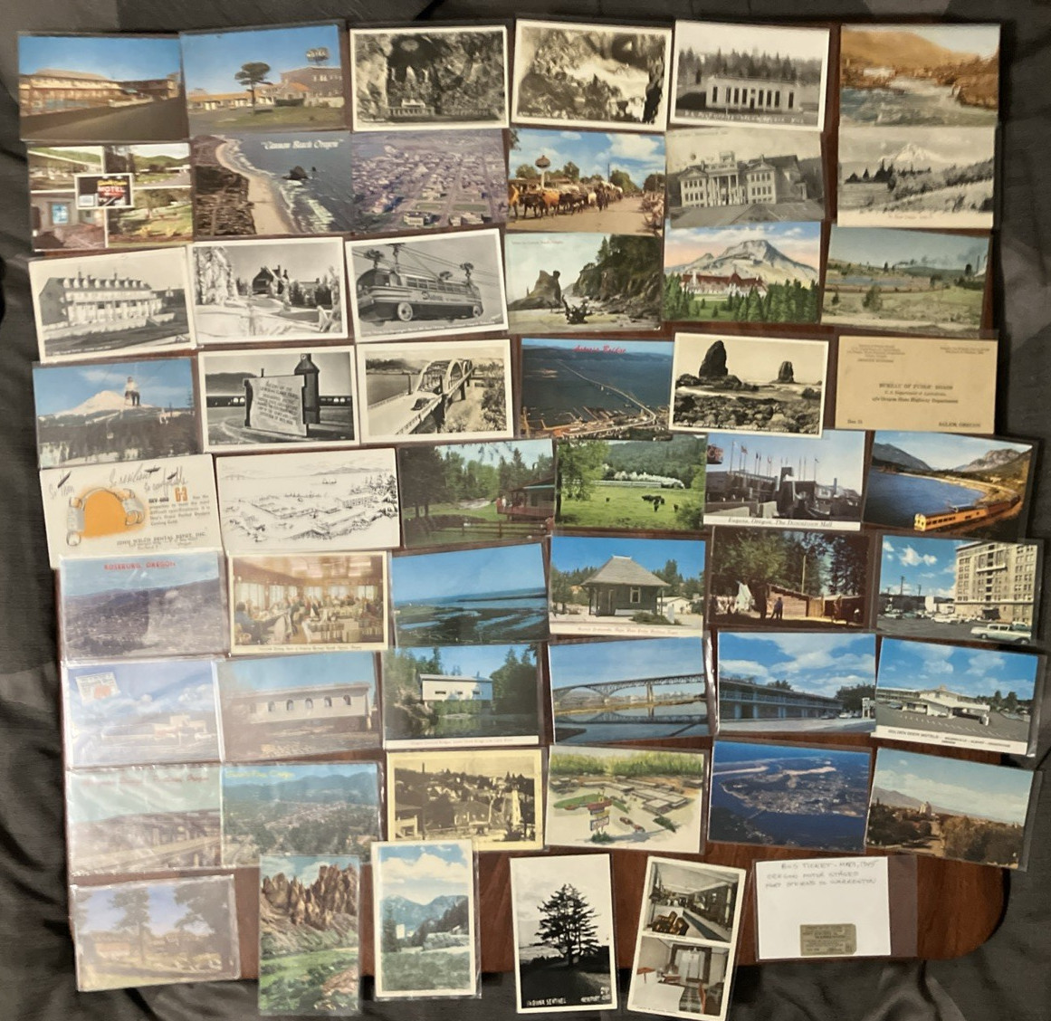 Vintage Oregon Postcards Lot of 50+ Has RPPC's Beaches Bridges Hotels Rivers - E