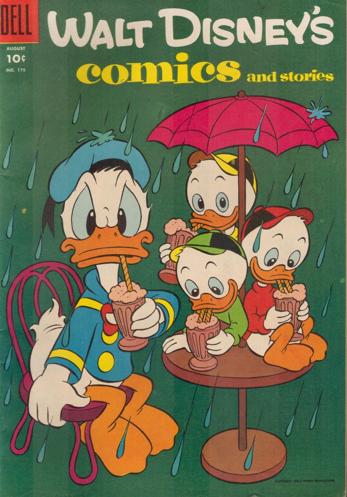 53170: DELL COMICS WALT DISNEY’S COMICS AND STORIES #179 Fine Plus Grade