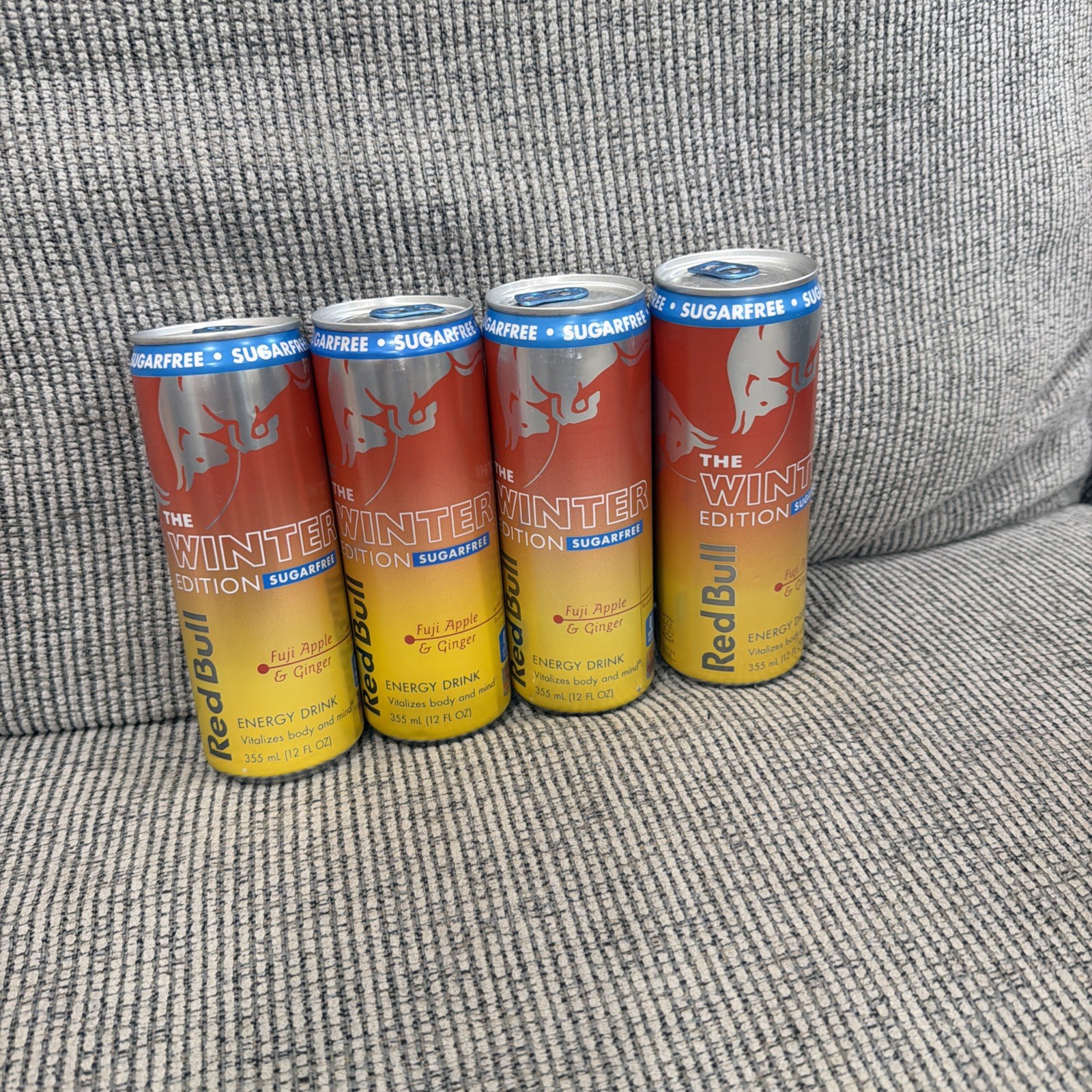Red Bull The Winter Edition, Fuji Apple & Ginger Suger Free 12oz, 4 Cans Red Bull The Winter Edition, Fuji Apple & Ginger Suger Free 12oz, 4 Cans