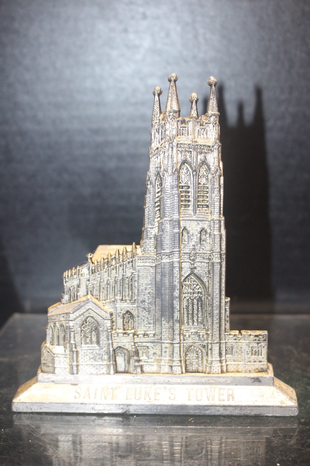 Very Rare Vintage Saint Luke's Tower Souvenir Bank Building Rehberger Very Rare Vintage Saint Luke's Tower Souvenir Bank Building Rehberger
