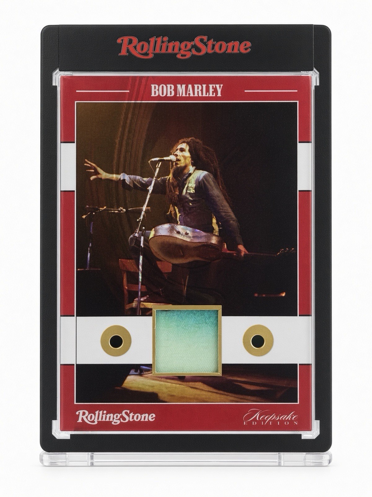 2025 Rolling Stone Bob Marley Keepsake Relic #039 2/10 DUAL GEMSTONE BETA 2025 Rolling Stone Bob Marley Keepsake Relic #039 2/10 DUAL GEMSTONE BETA