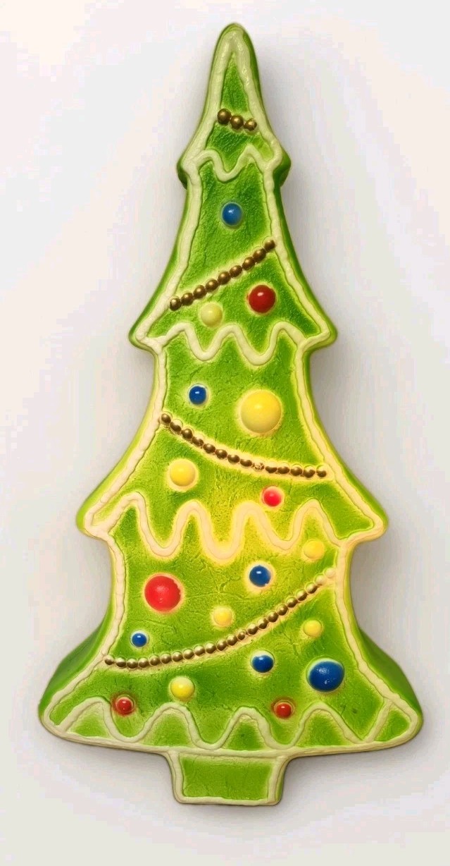 VTG Gingerbread Tree Blow Mold Don Featherstone Union Prod. Green RARE 1994 