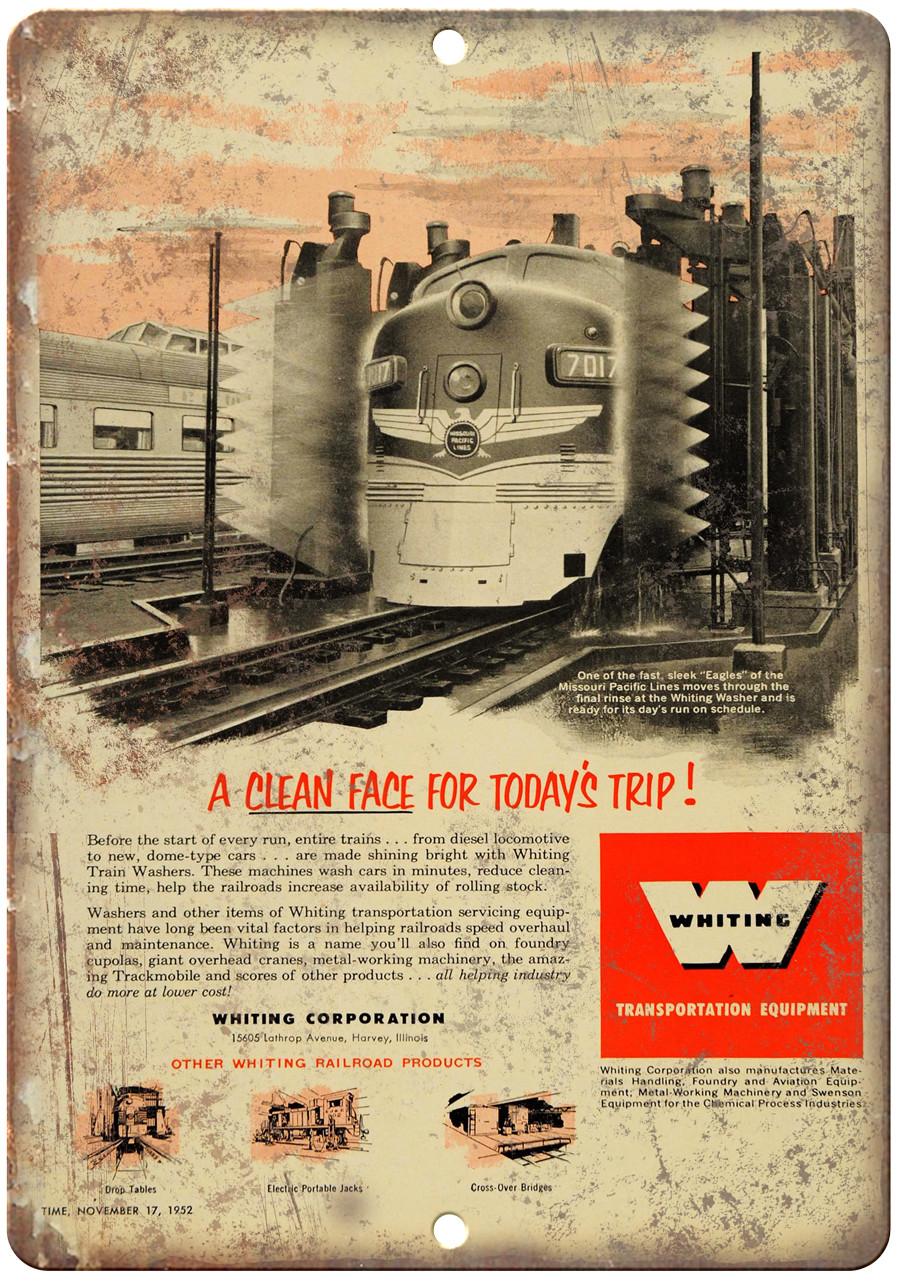 Whiting Transportation Equipmet Vintage Ad 12\
