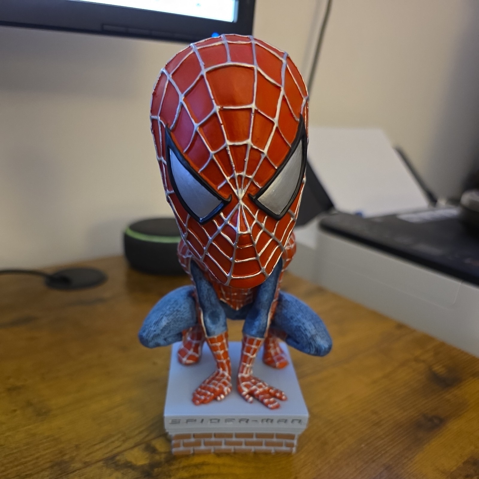 Marvel Comics Spider-Man Head Knocker Bobblehead Figure by NECA (2002), Great Marvel Comics Spider-Man Head Knocker Bobblehead Figure by NECA (2002), Great