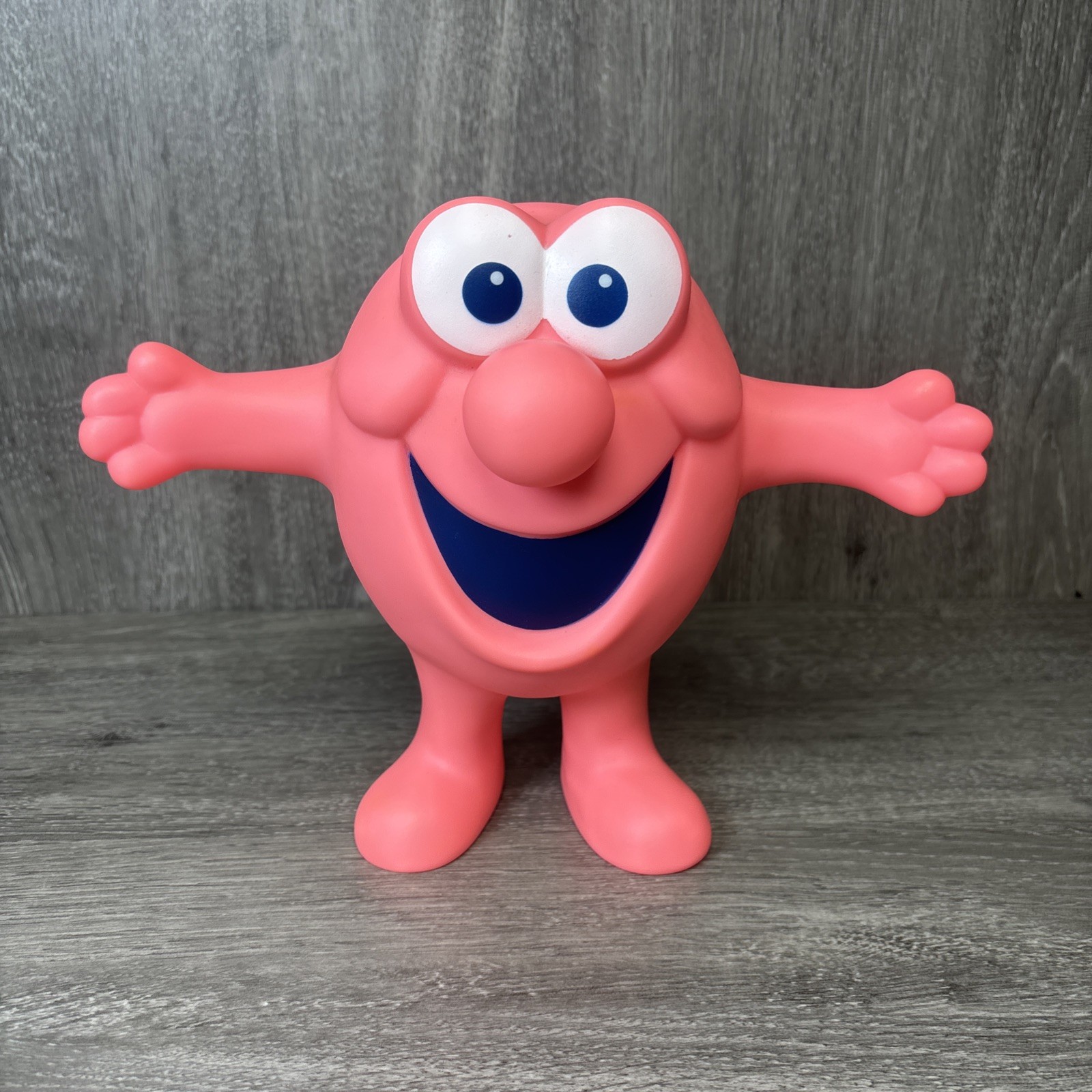 Vintage Mr Bubble 8” Vinyl Bath Toy Figure Pink Mascot 90s TV Commercial Icon