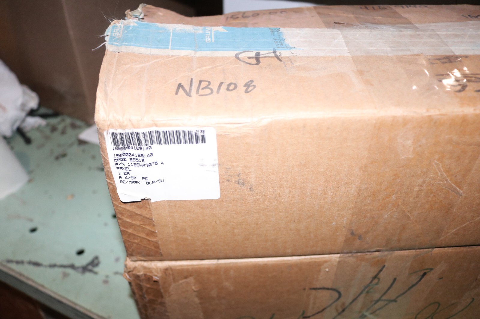 vintage NOS Grumman A-6 intruder panel P/N 1128W43075 4 cockpit?