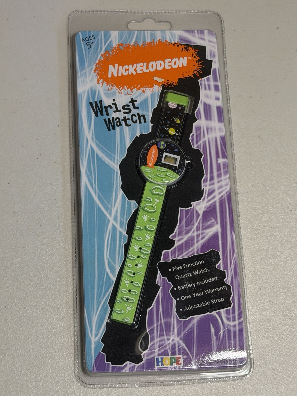 BRAND NEW Vintage 1995 Nickelodeon Nick Wrist Watch 1995 Viacom Hope Quartz Gree
