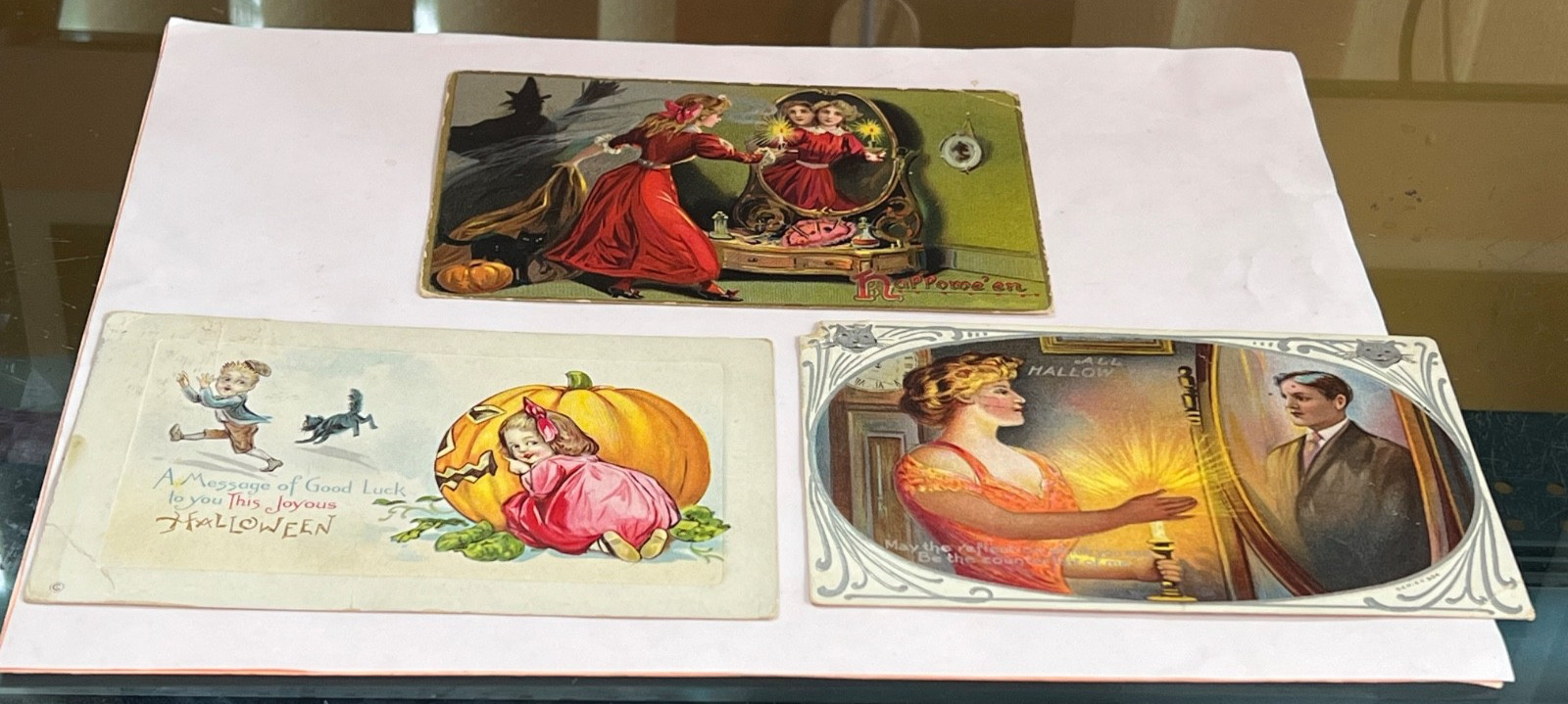 Antique Vintage 1900's HALLOWEEN  POSTCARD LOT  Tucks, Stecher, Series 304 AS IS