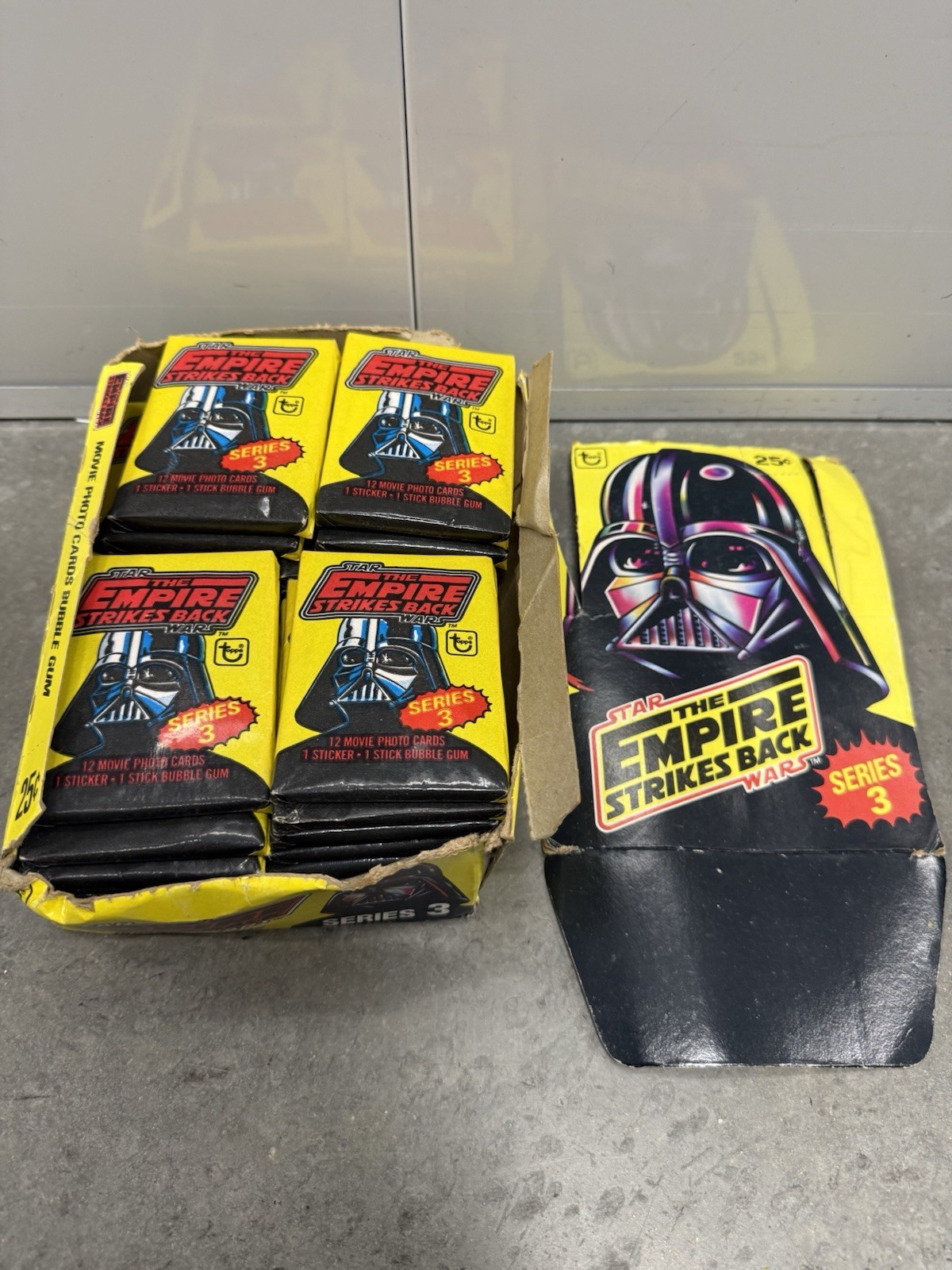 1980 Star Wars Empire Strikes Back Series 3 Unopened Wax Pack Complete Box-36 Ct