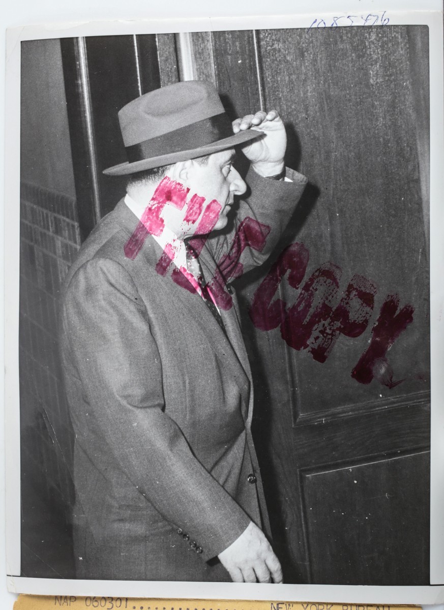 United Press Associations Photograph 1955 Gangster Mob Umberto Albert Anastasia