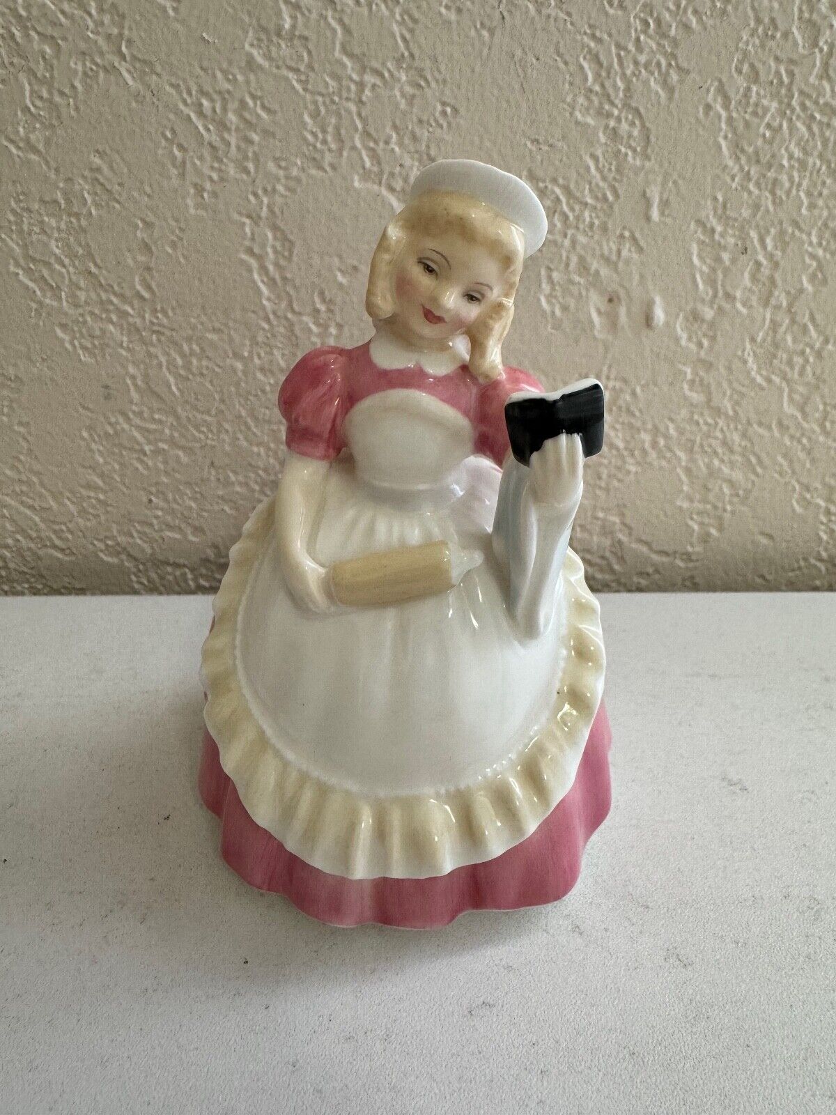 Royal Doulton HN2218 Cookie Porcelain Figurine Girl in Pink Dress