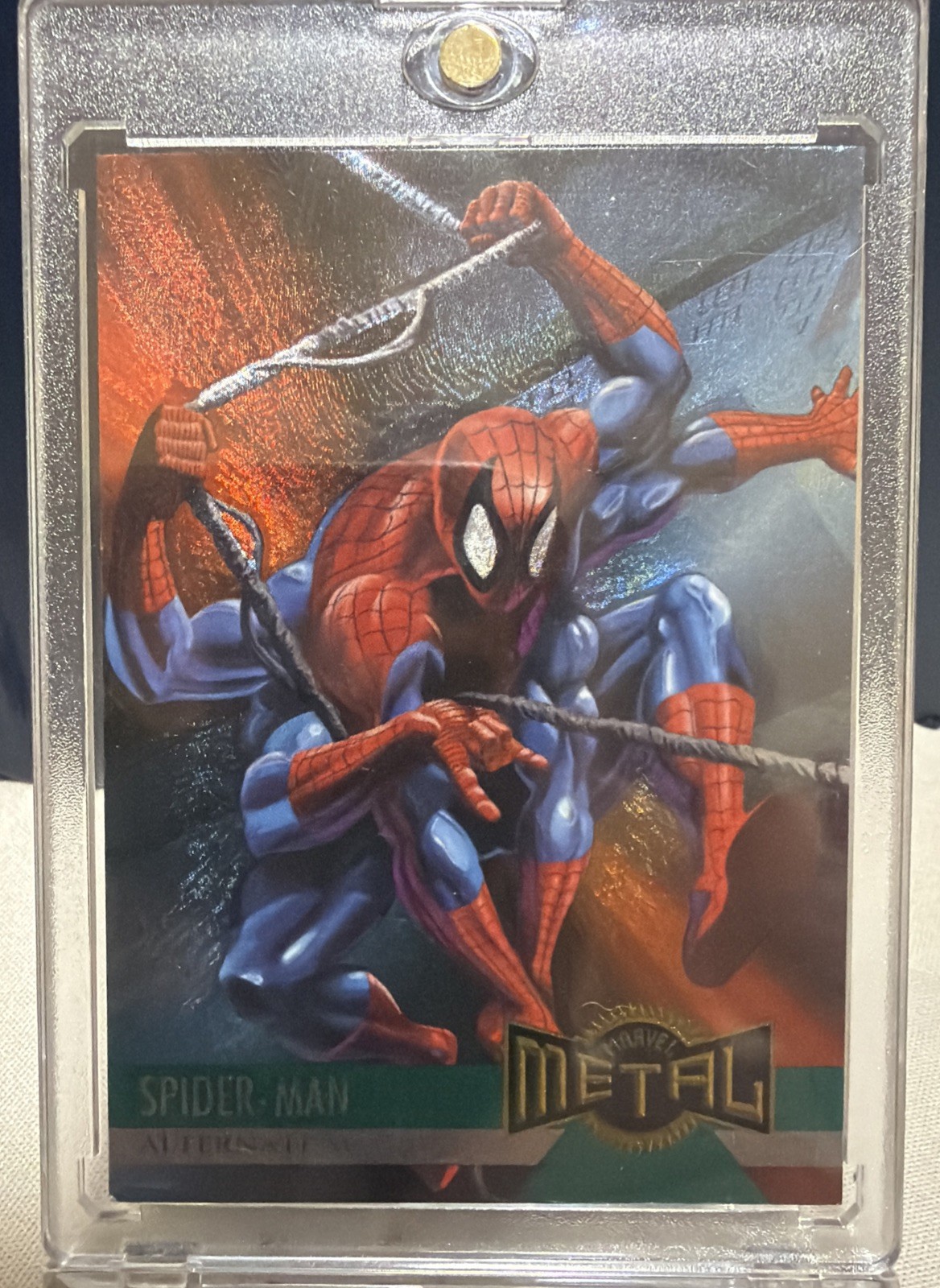 1995 Fleer Marvel Metal Spider-Man Limited Parallel Rare Vintage POP 1995 Fleer Marvel Metal Spider-Man Limited Parallel Rare Vintage POP