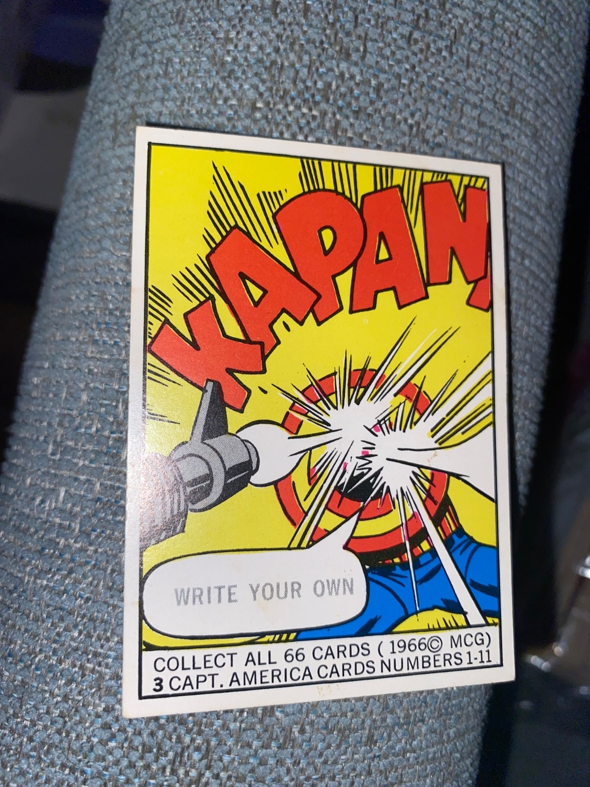 1966 Donruss Marvel Captain America card #3 Near MINT condition. 1966 Donruss Marvel Captain America card #3 Near MINT condition.