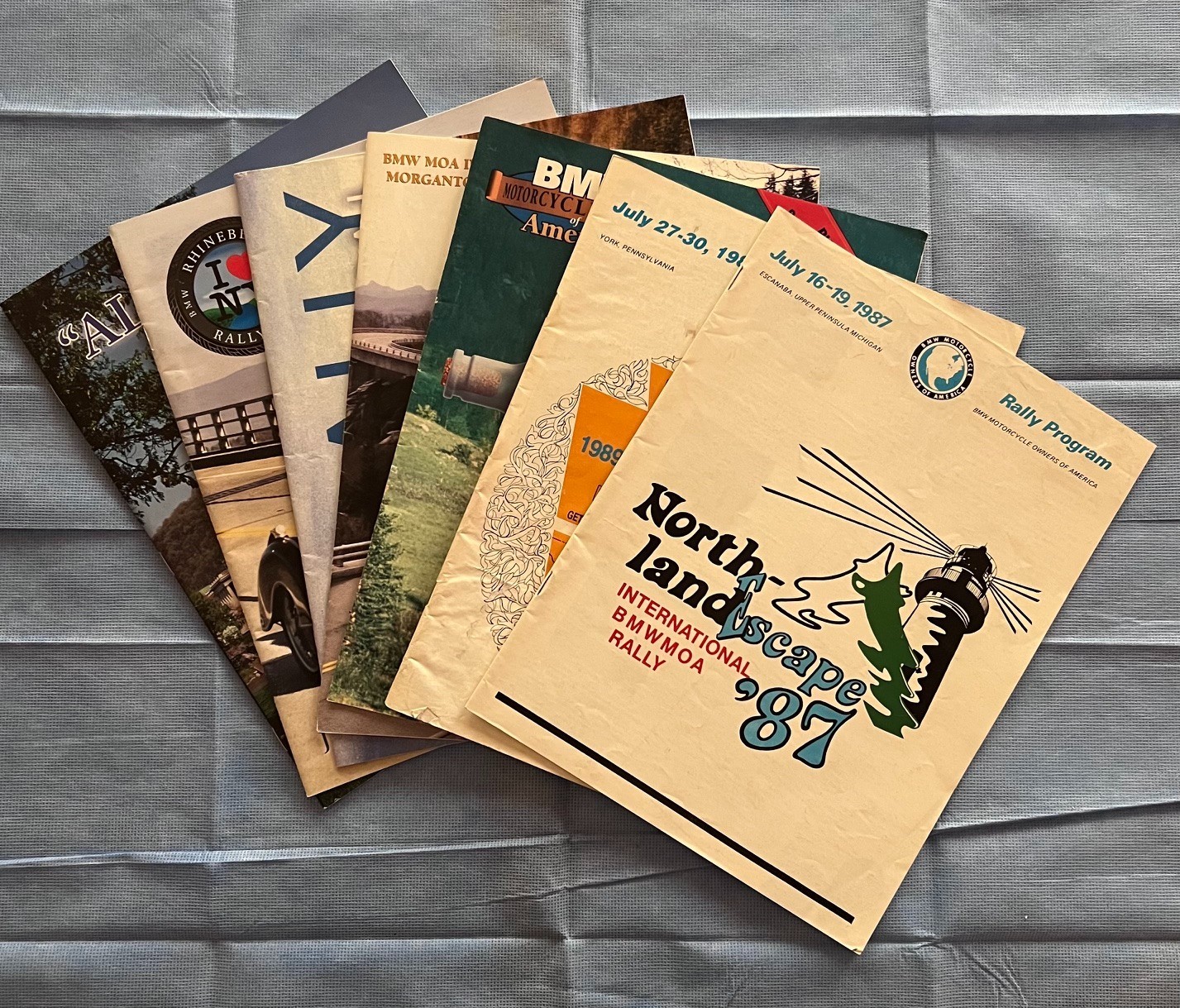 BMW MOA Rally Programs, 1987, 1989, 1994, 1996, 1998, 1999, 2003 BMW MOA Rally Programs, 1987, 1989, 1994, 1996, 1998, 1999, 2003