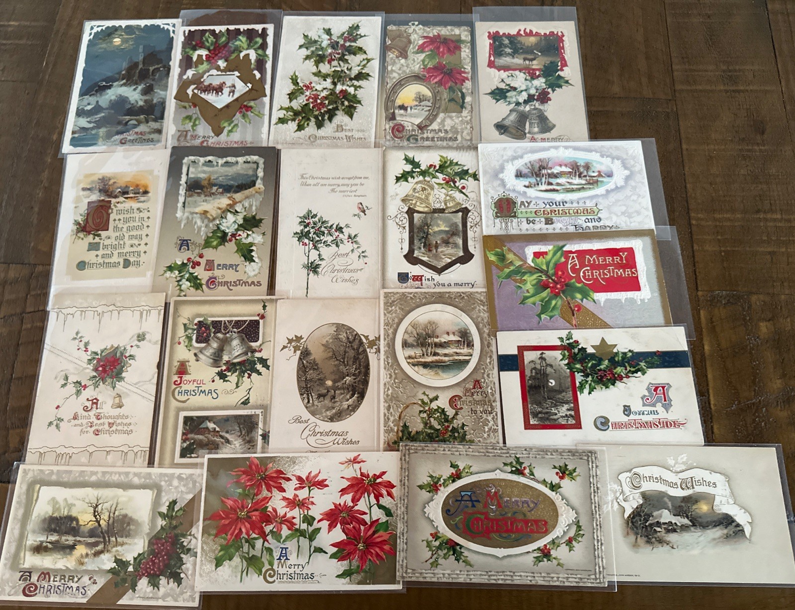 Lot of 20~Vintage ~Antique ~*  WINSCH  *~Christmas Holiday Postcards~r900
