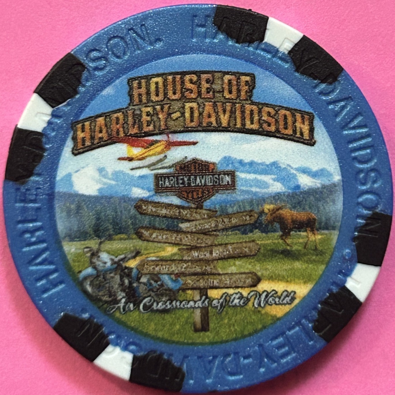 Harley Davidson Wide Print Poker Chip from House of Harley in Anchorage, Alaska