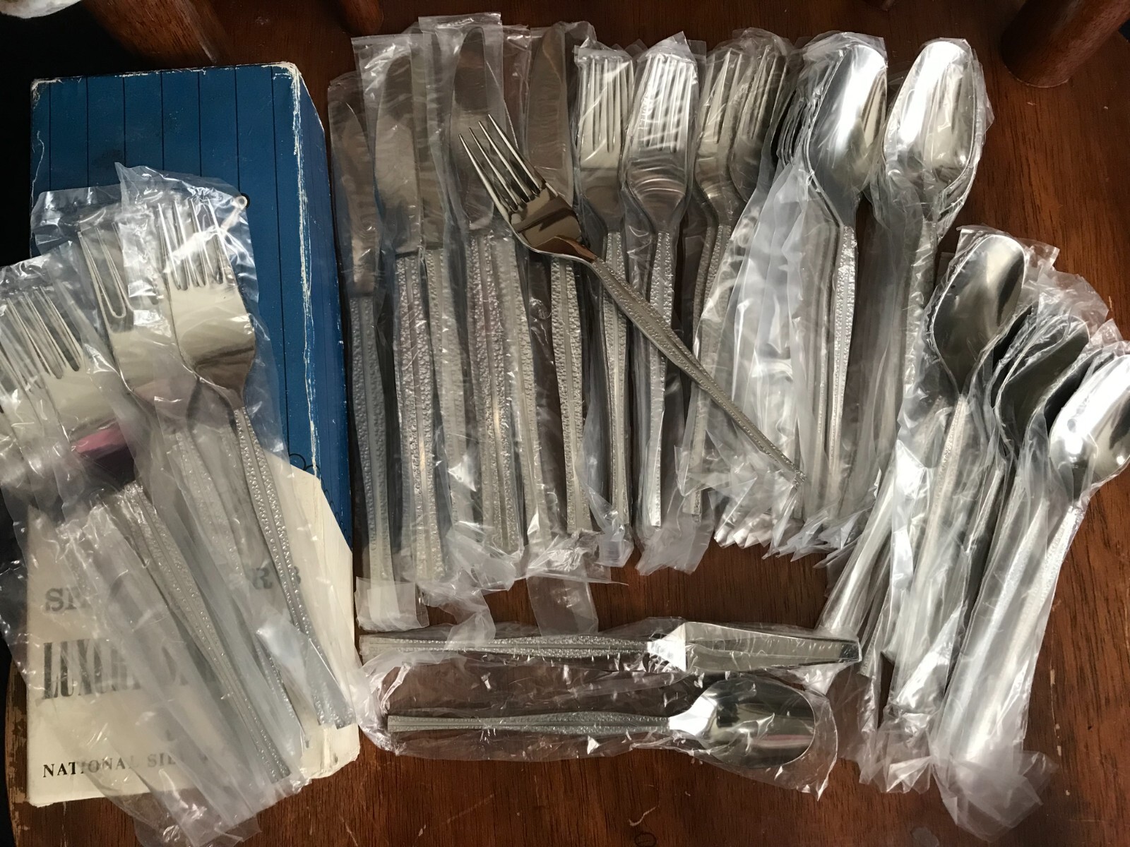 42 pc Vintage Nasco Japan RIVOLI Flatware MCM Stainless Service for 8 NIB 42 pc Vintage Nasco Japan RIVOLI Flatware MCM Stainless Service for 8 NIB