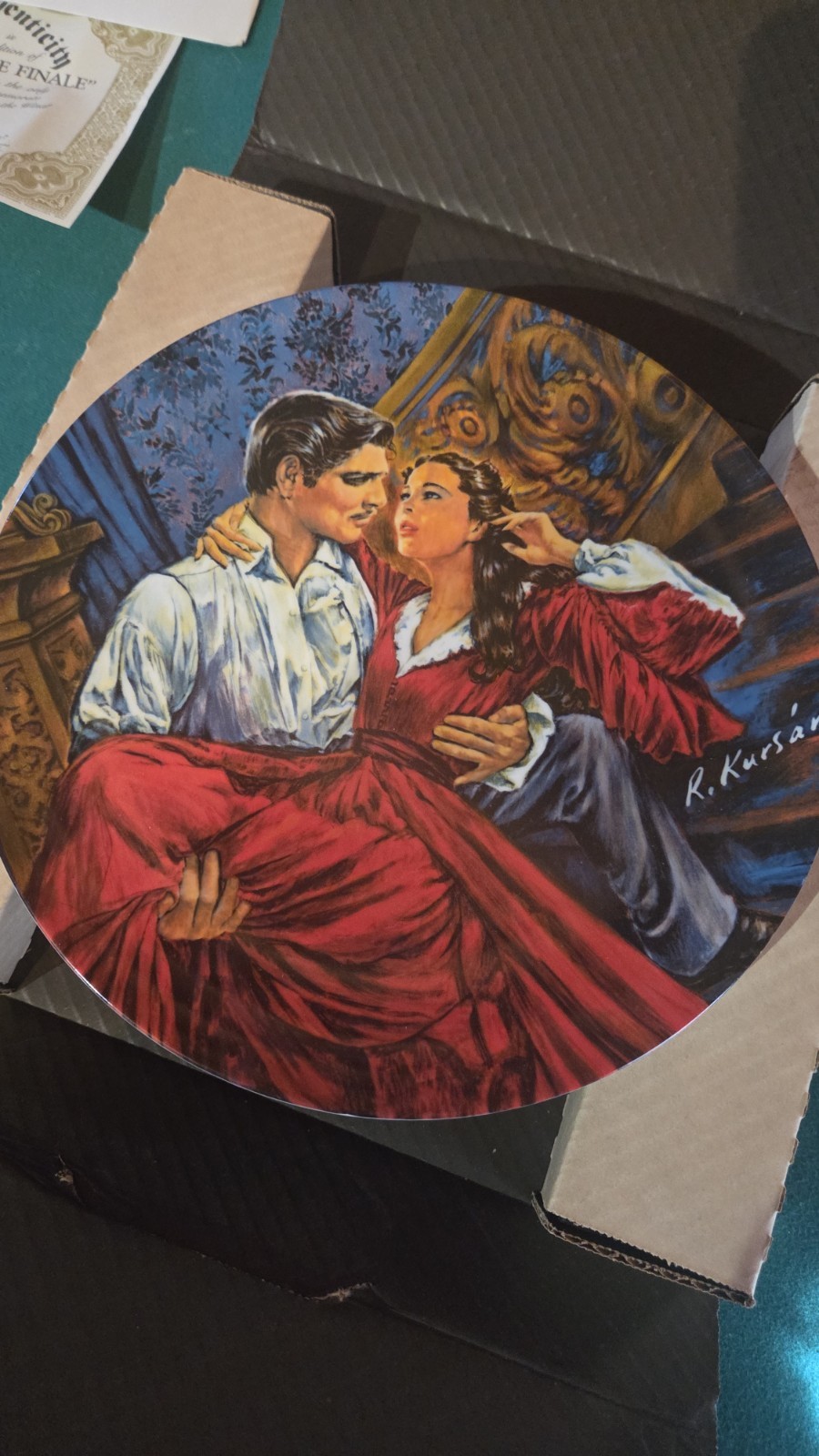 Knowles GONE WITH THE WIND Scarlett & Rhett The Finale Collector Plate NEW