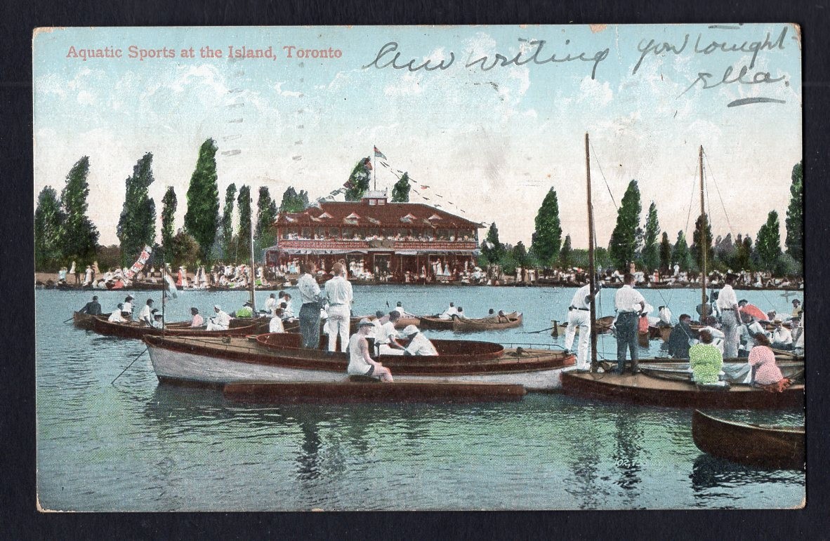 TORONTO 1907 Postcard; Aquatic Sports at The Island