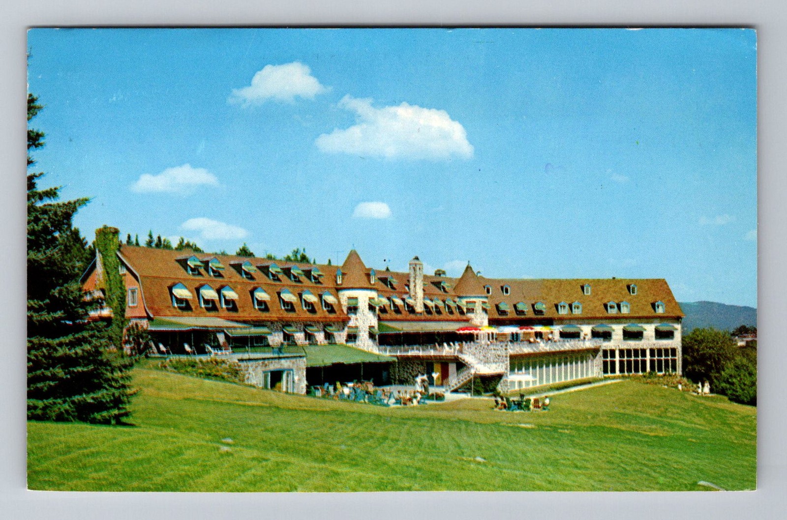 Ste. Adele QC-Quebec, Chantecler Hotel Exterior, Resort, Vintage c1973 Postcard