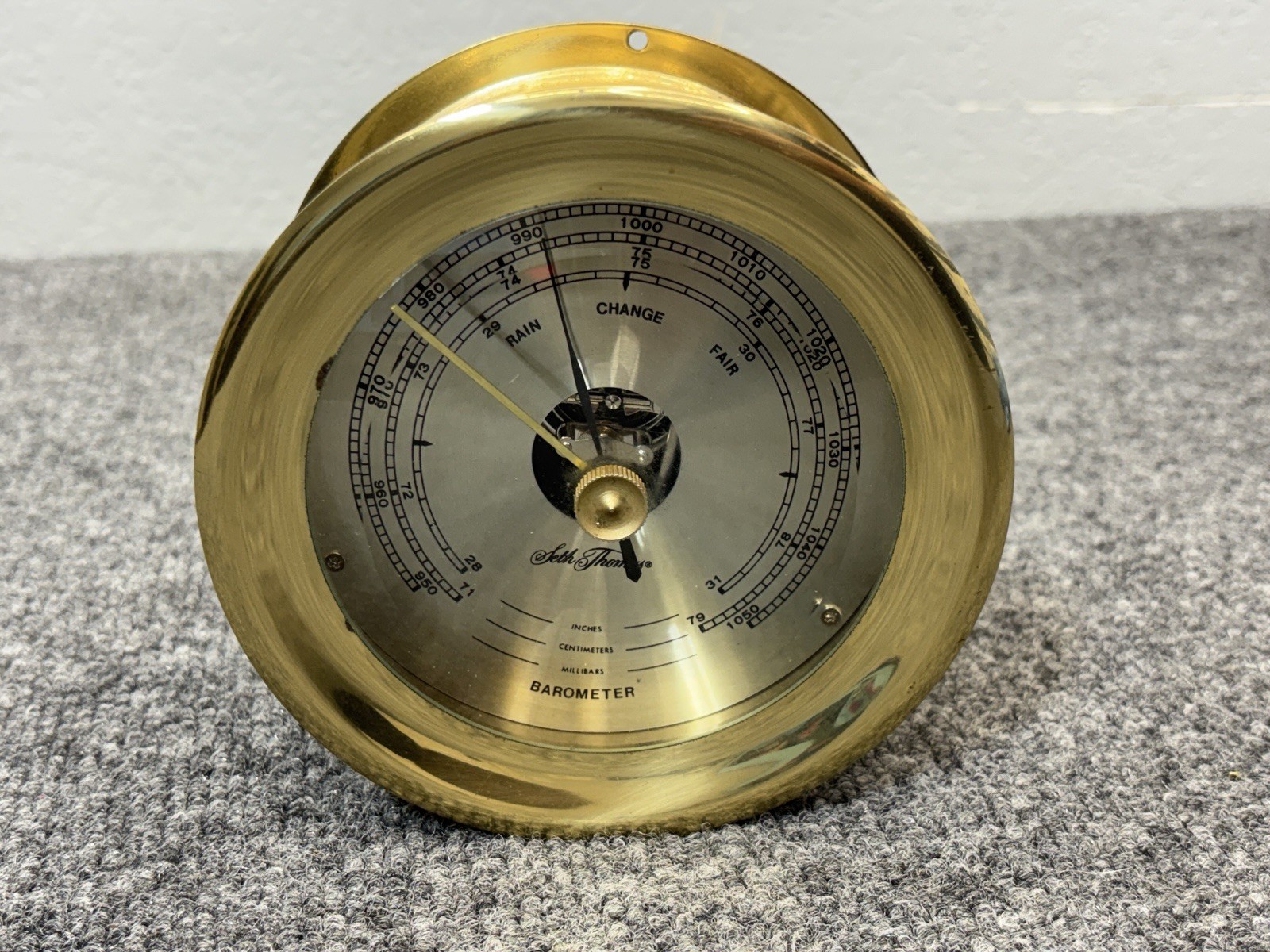 Vintage SETH THOMAS Barometer Brass Vintage SETH THOMAS Barometer Brass