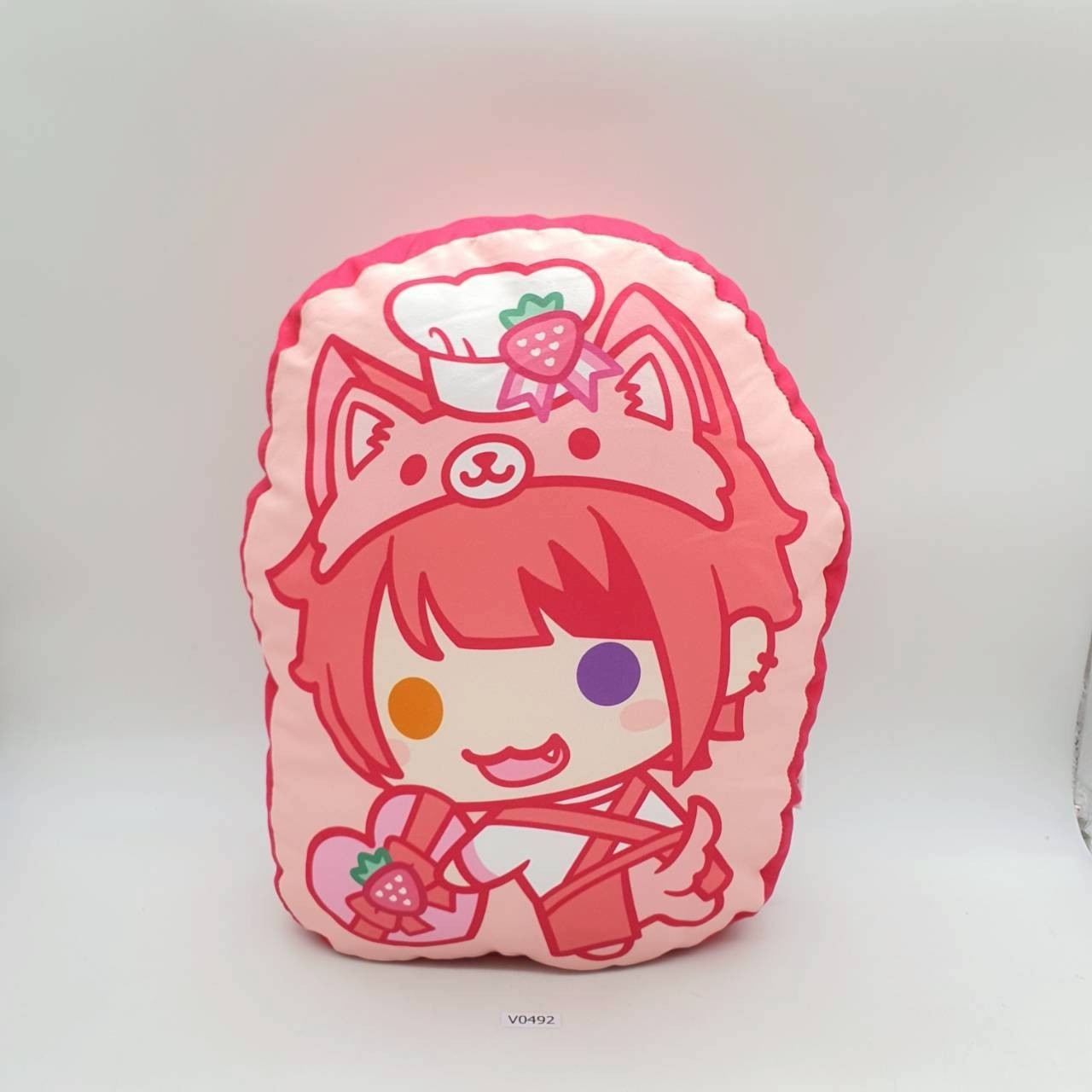 Rinu-kun V492 Strawberry Prince Animal Daikaku Cushion Plush 13\