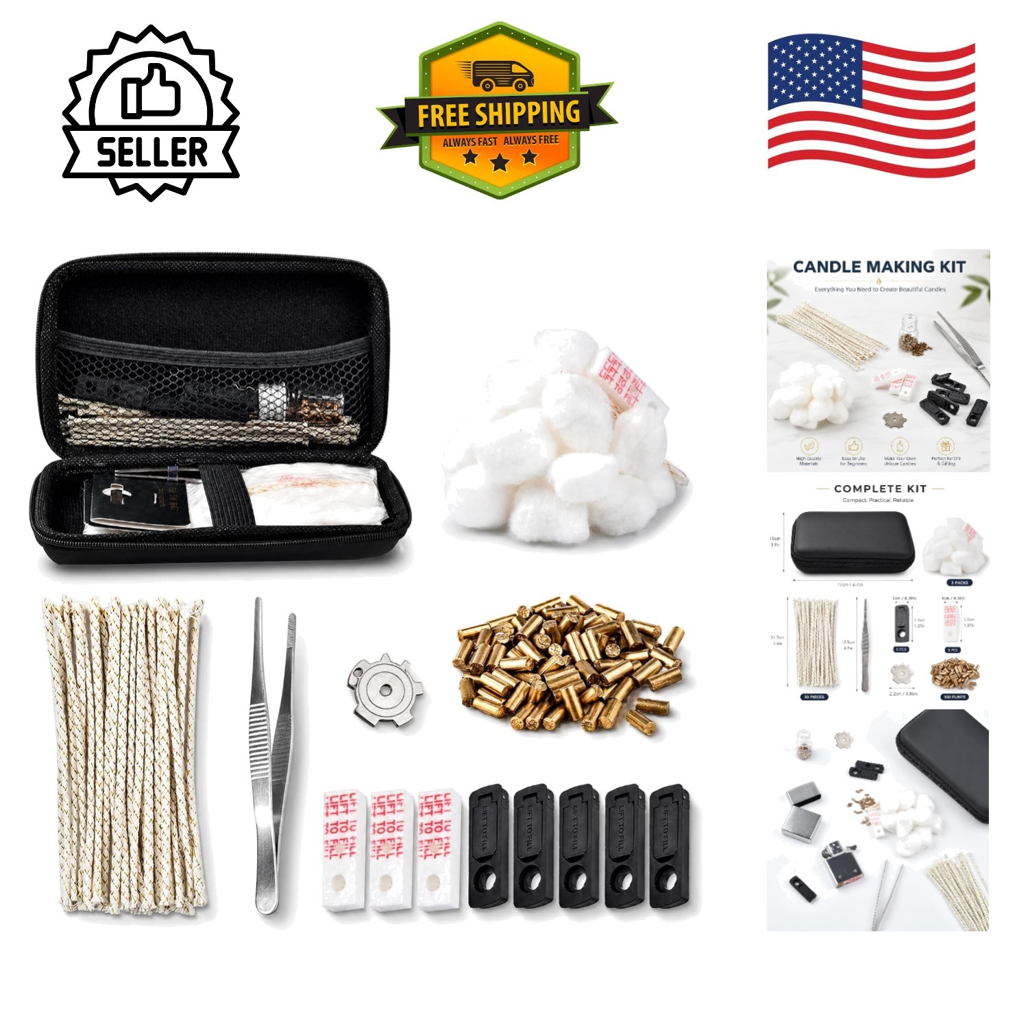 Vintage Lighter Repair Kit with 144PCS Components for Effortless Maintenance