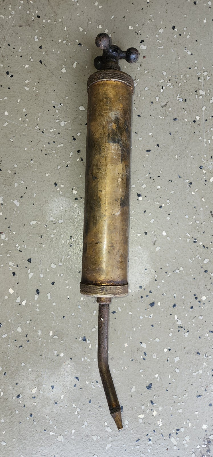 Antique Jumbo Brass Grease Gun - E. Edelmann & Co., Chicago IL USA Steampunk Antique Jumbo Brass Grease Gun - E. Edelmann & Co., Chicago IL USA Steampunk
