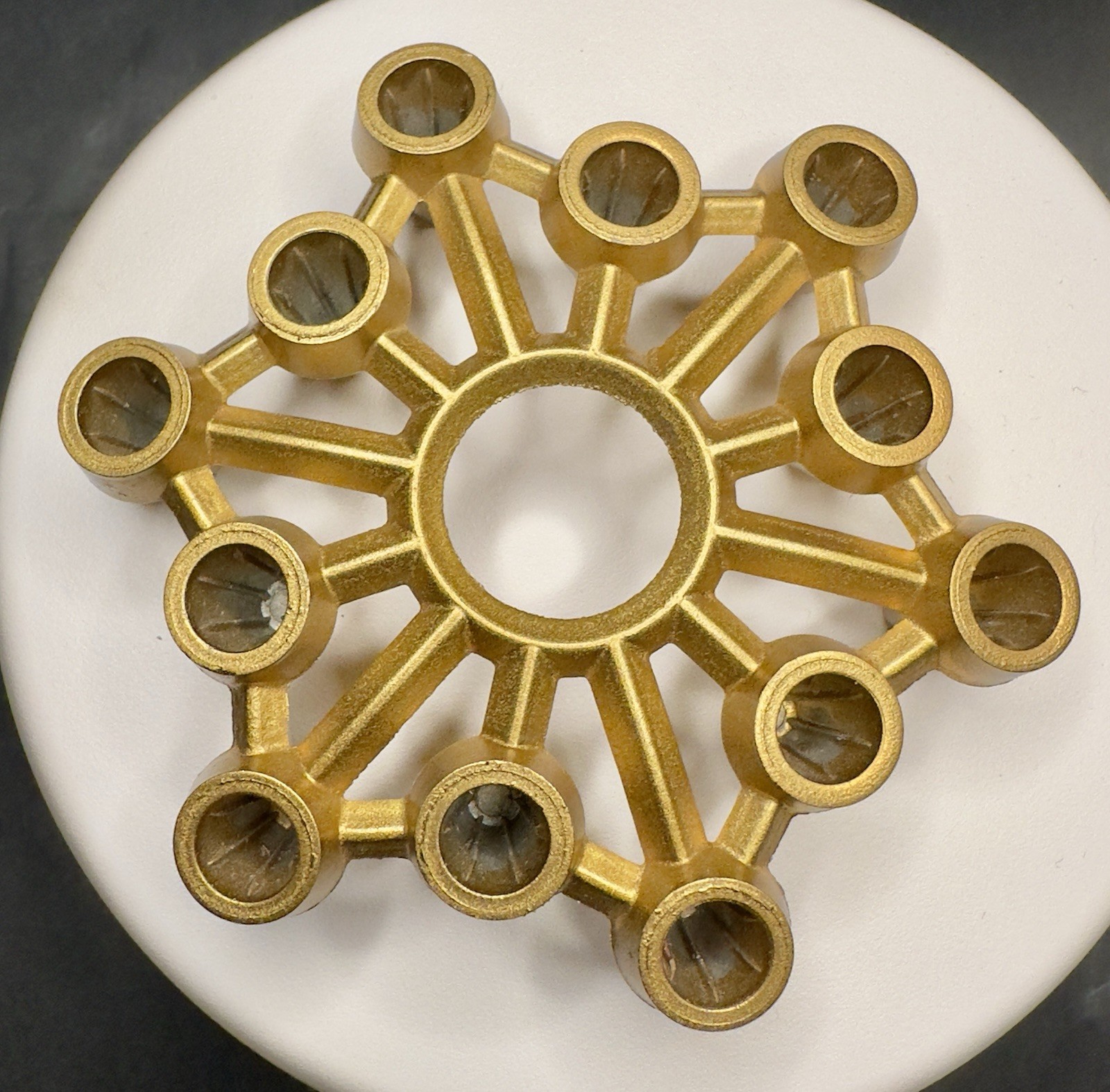 Beautiful Vintage Collectible Vogue 12 Cup Taper Candle Holder Snowflake/Star Beautiful Vintage Collectible Vogue 12 Cup Taper Candle Holder Snowflake/Star