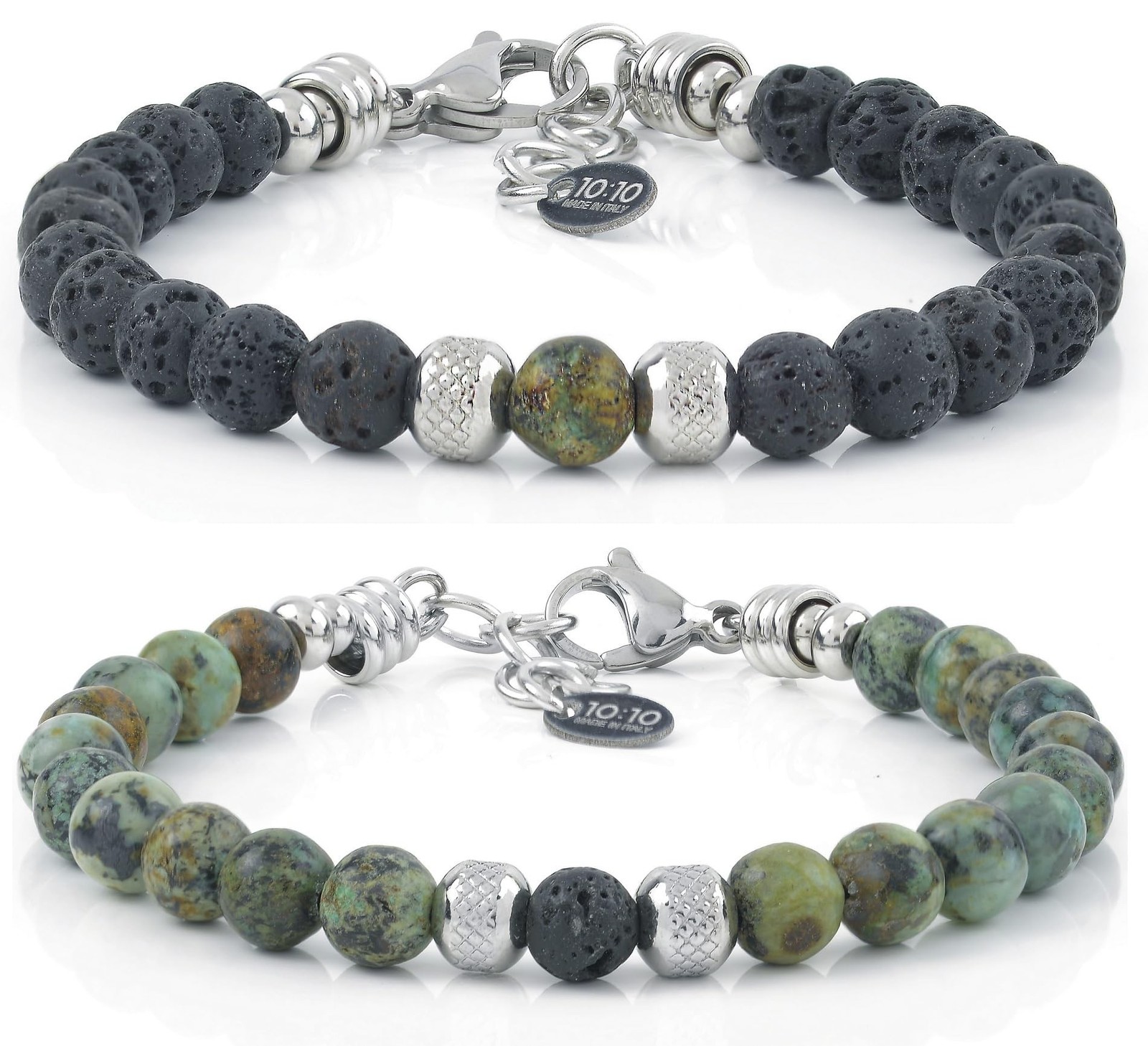 Couple Beaded Bracelets – Natural Stone 6mm Made in Italy | Premium Natura Couple Beaded Bracelets – Natural Stone 6mm Made in Italy | Premium Natura