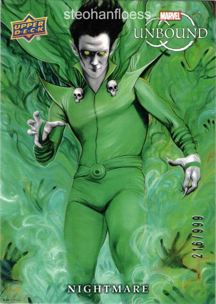 2022 Upper Deck Marvel Unbound Week #101 Nightmare /999 Fred Ian LeRoy 2022 Upper Deck Marvel Unbound Week #101 Nightmare /999 Fred Ian LeRoy