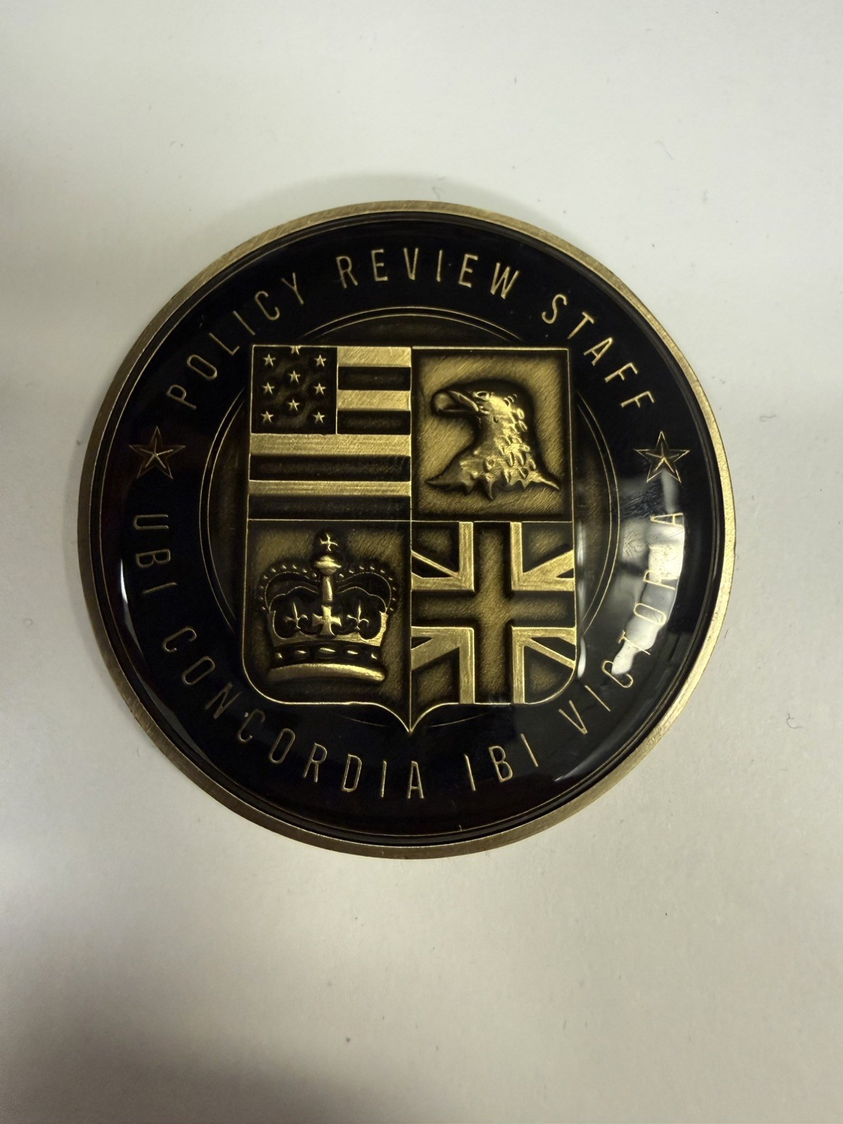 CIA Central Intelligence Agency Coin - London Station Policy Review Staff